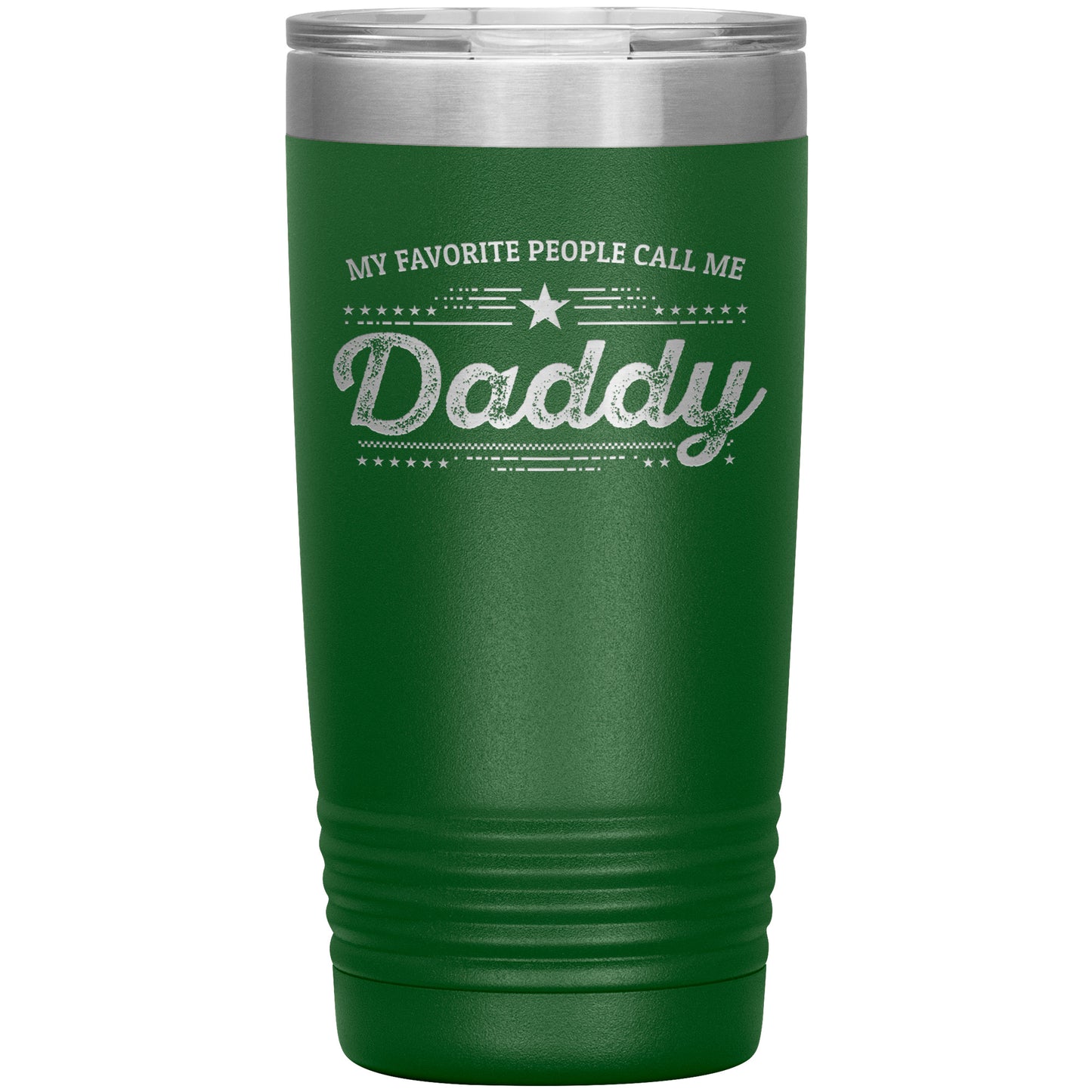 Gift For Dad - My Favorite People Call Me Daddy Laser-etched Insulated Stainless-Steel Tumbler - Mallard Moon Gift Shop