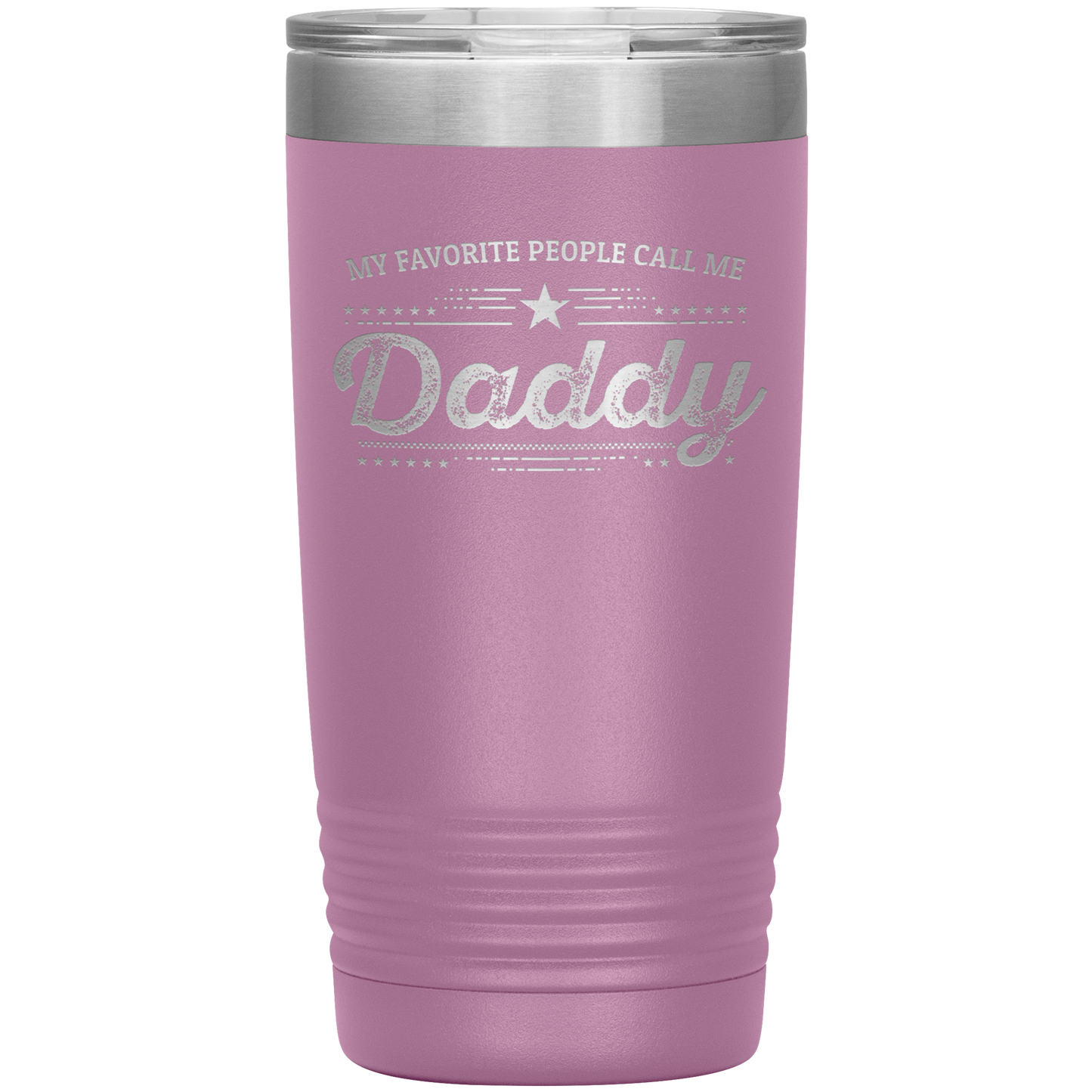 Gift For Dad - My Favorite People Call Me Daddy Laser-etched Insulated Stainless-Steel Tumbler - Mallard Moon Gift Shop