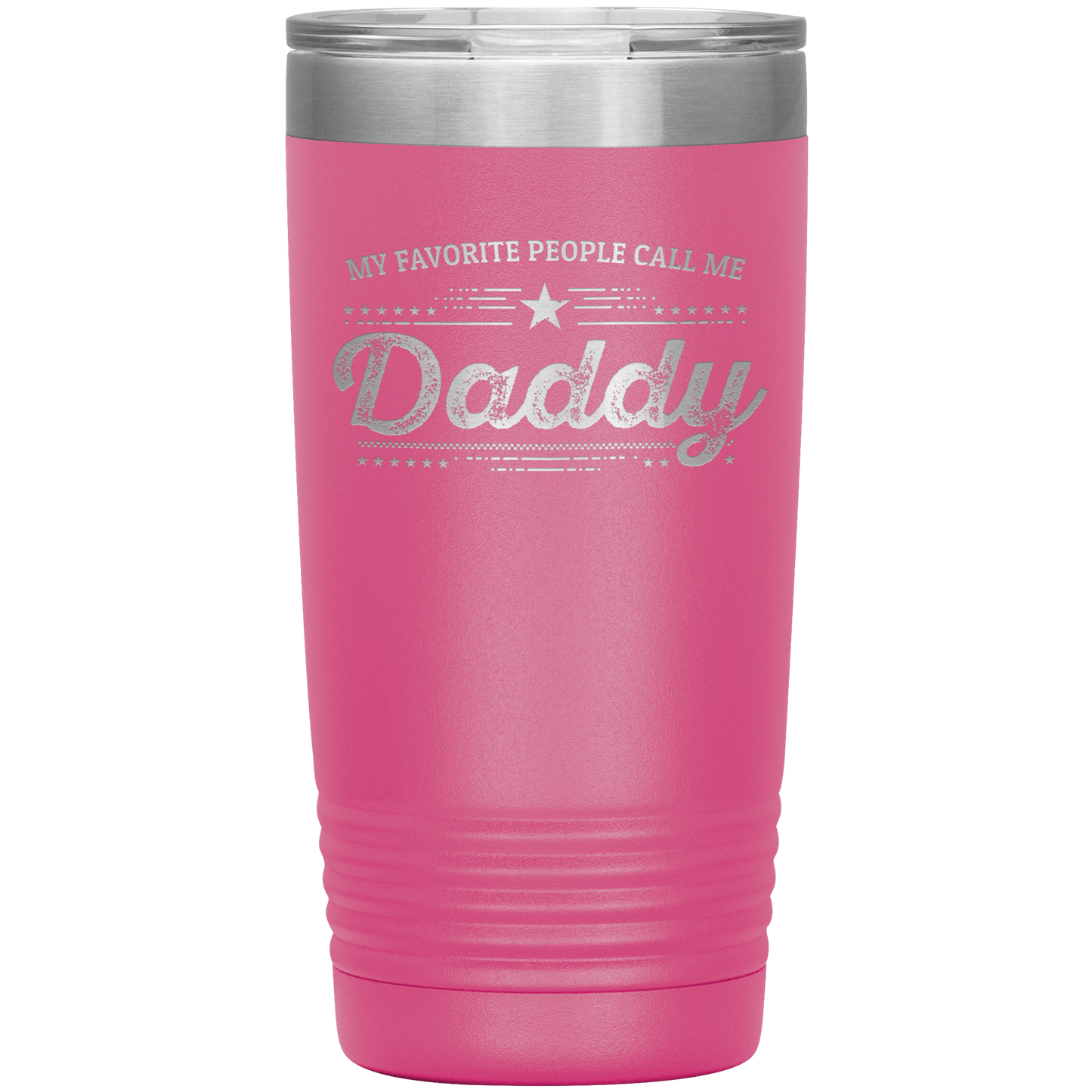 Gift For Dad - My Favorite People Call Me Daddy Laser-etched Insulated Stainless-Steel Tumbler - Mallard Moon Gift Shop