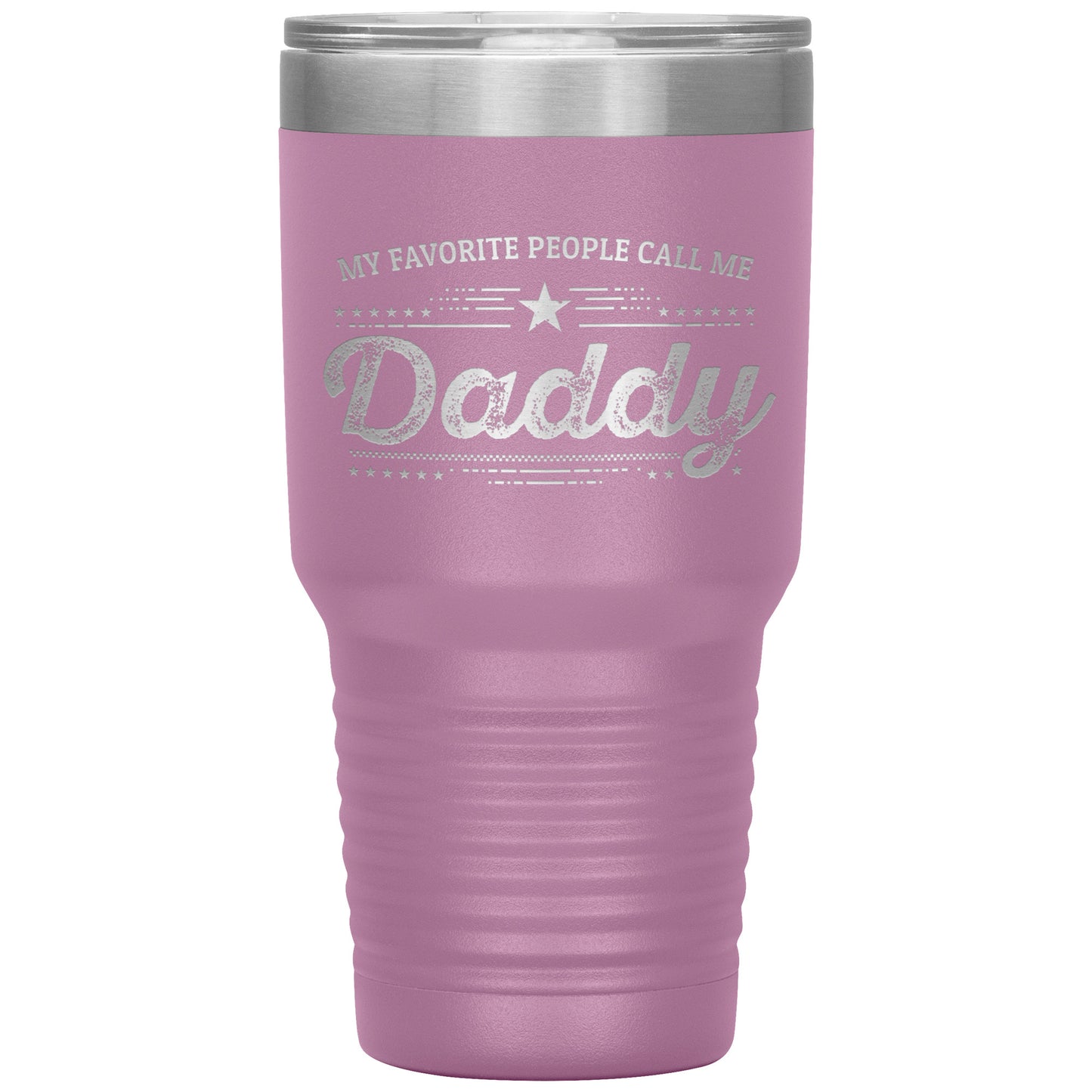 Gift For Dad - My Favorite People Call Me Daddy Laser-etched Insulated Stainless-Steel Tumbler - Mallard Moon Gift Shop