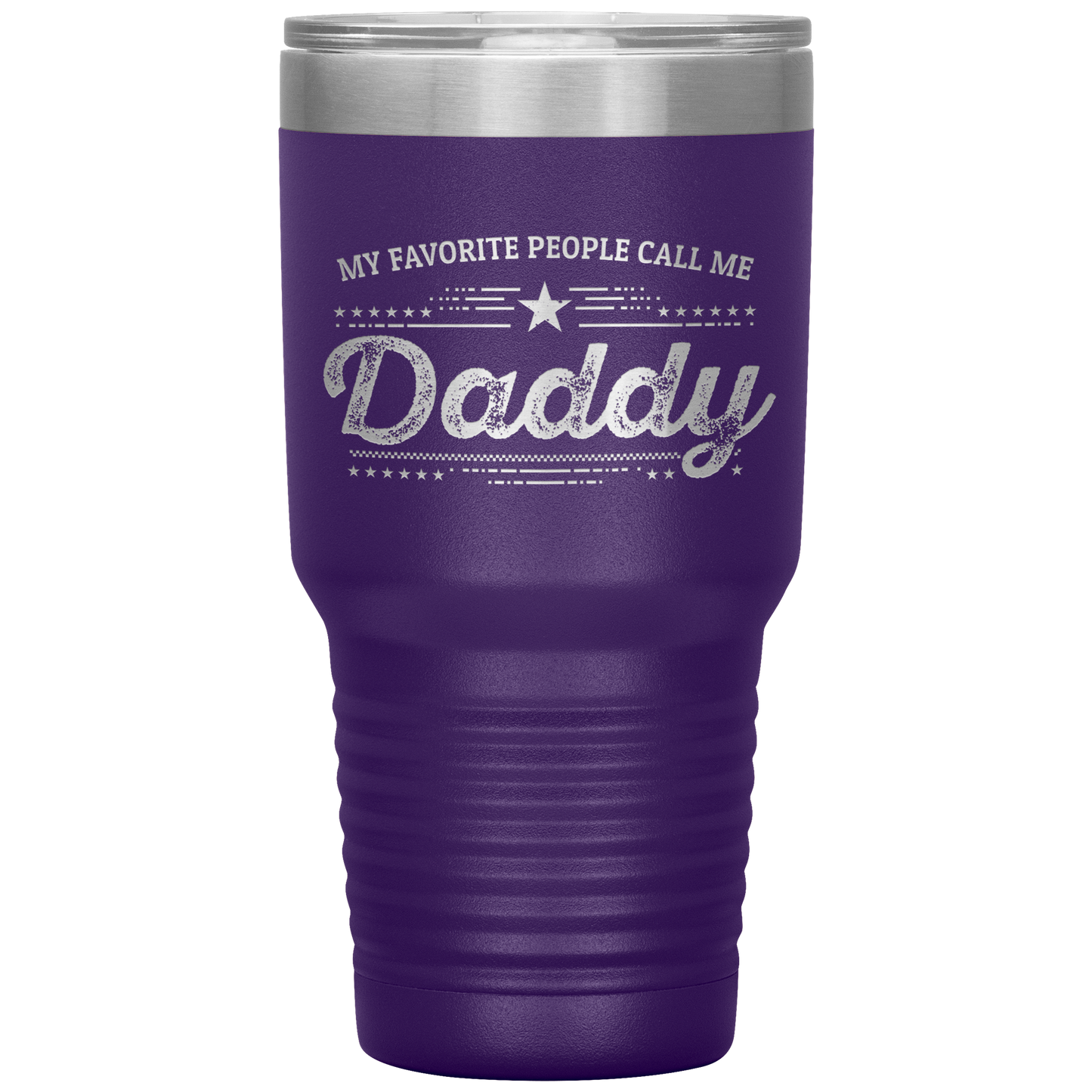 Gift For Dad - My Favorite People Call Me Daddy Laser-etched Insulated Stainless-Steel Tumbler - Mallard Moon Gift Shop