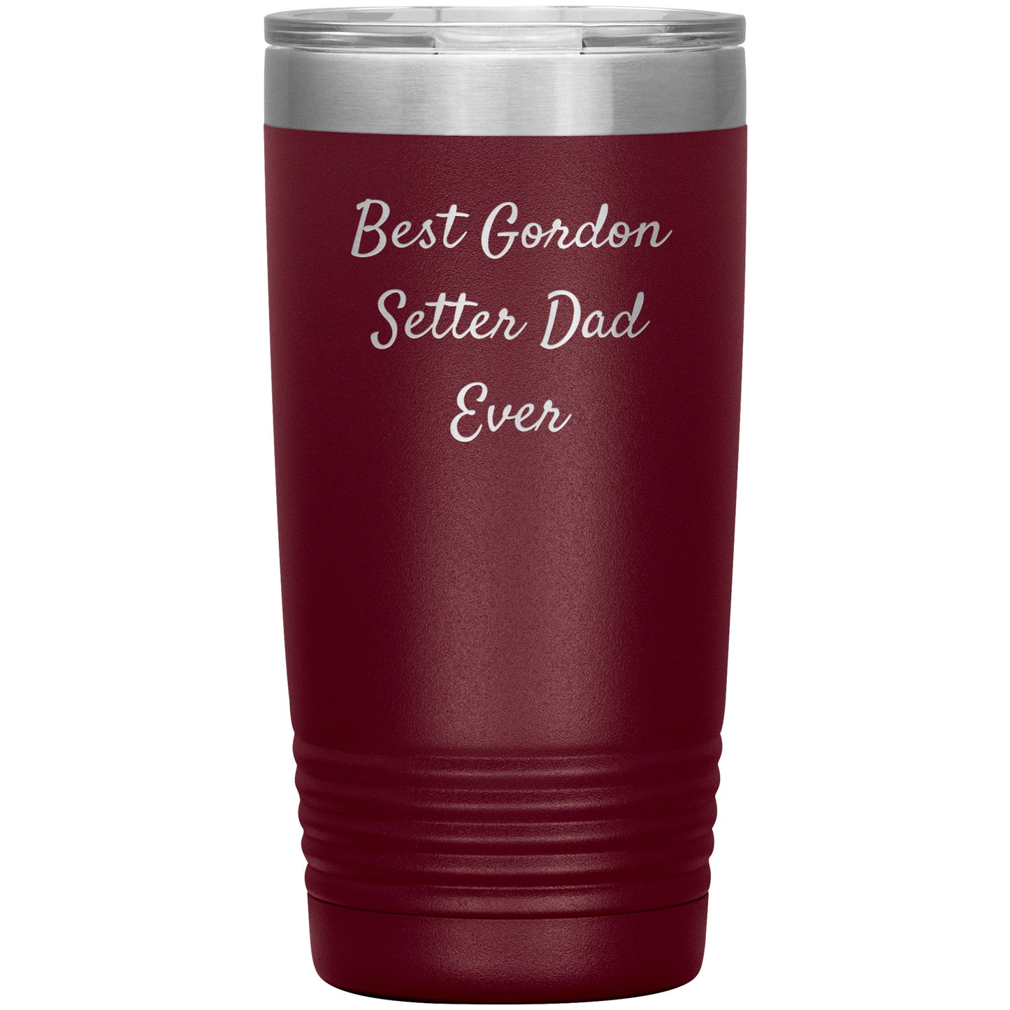 Gordon Setter Dad Ever Tumbler, Funny Gift for Men, Christmas Unique Gifts from Gordon Setter Dog Lovers, 20oz or 30oz Vacuum-Insulated Tumbler - Mallard Moon Gift Shop