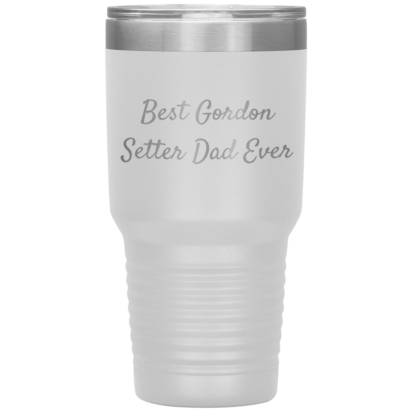 Gordon Setter Dad Ever Tumbler, Funny Gift for Men, Christmas Unique Gifts from Gordon Setter Dog Lovers, 20oz or 30oz Vacuum-Insulated Tumbler - Mallard Moon Gift Shop