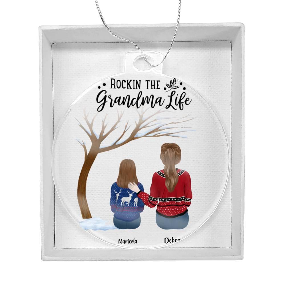 Grandma or Grandpa Personalized Gift From Grandkids Acrylic Keepsake Ornament