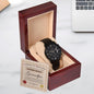Certificate of Appreciation for the World's Greatest Grandpa Black Chronograph Watch - Mallard Moon Gift Shop