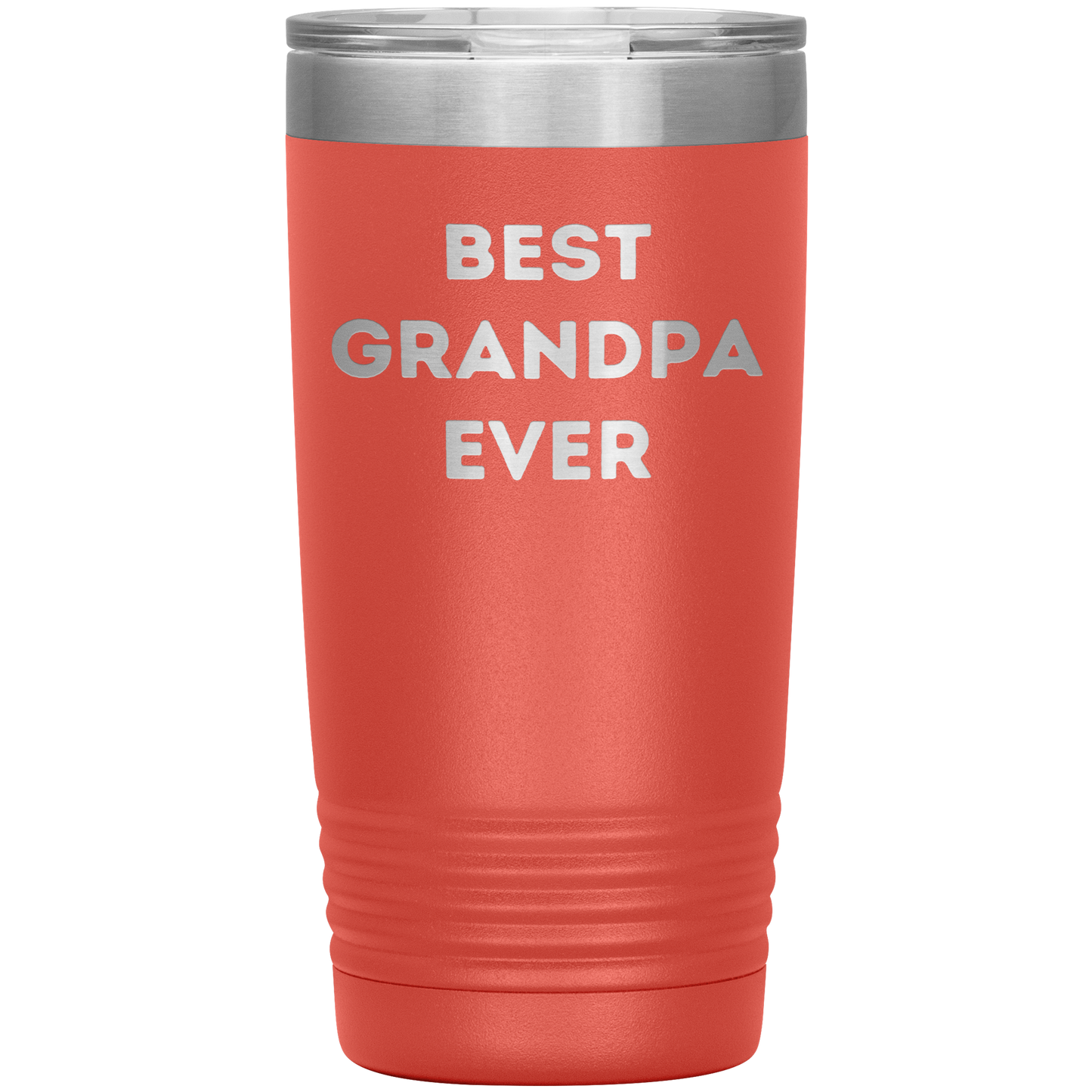 Grandpa Gifts from Best Grandpa Ever Funny Christmas Tumbler for Quote 'Best Grandpa Ever' on Stainless Steel Powder Coating - Mallard Moon Gift Shop