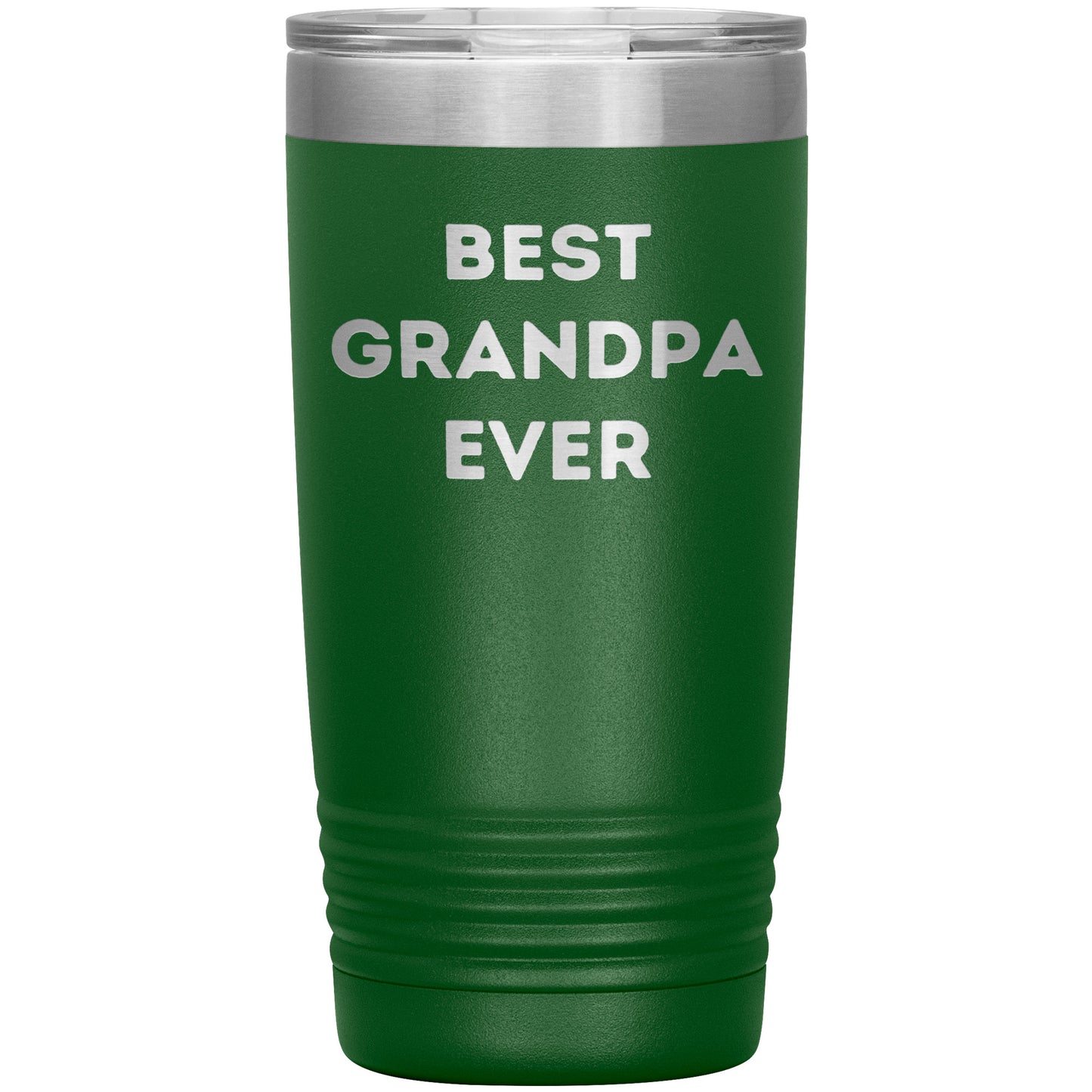 Grandpa Gifts from Best Grandpa Ever Funny Christmas Tumbler for Quote 'Best Grandpa Ever' on Stainless Steel Powder Coating - Mallard Moon Gift Shop