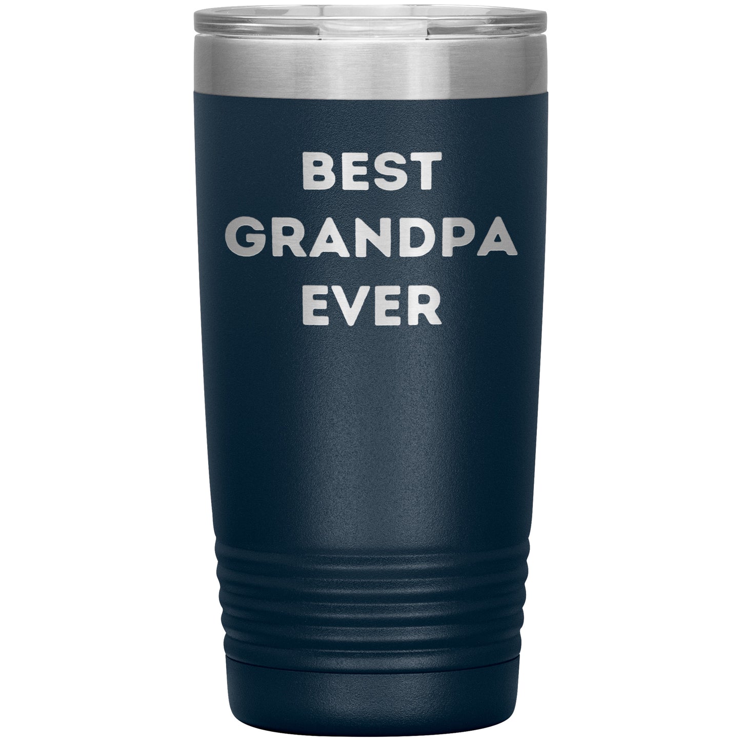 Grandpa Gifts from Best Grandpa Ever Funny Christmas Tumbler for Quote 'Best Grandpa Ever' on Stainless Steel Powder Coating - Mallard Moon Gift Shop