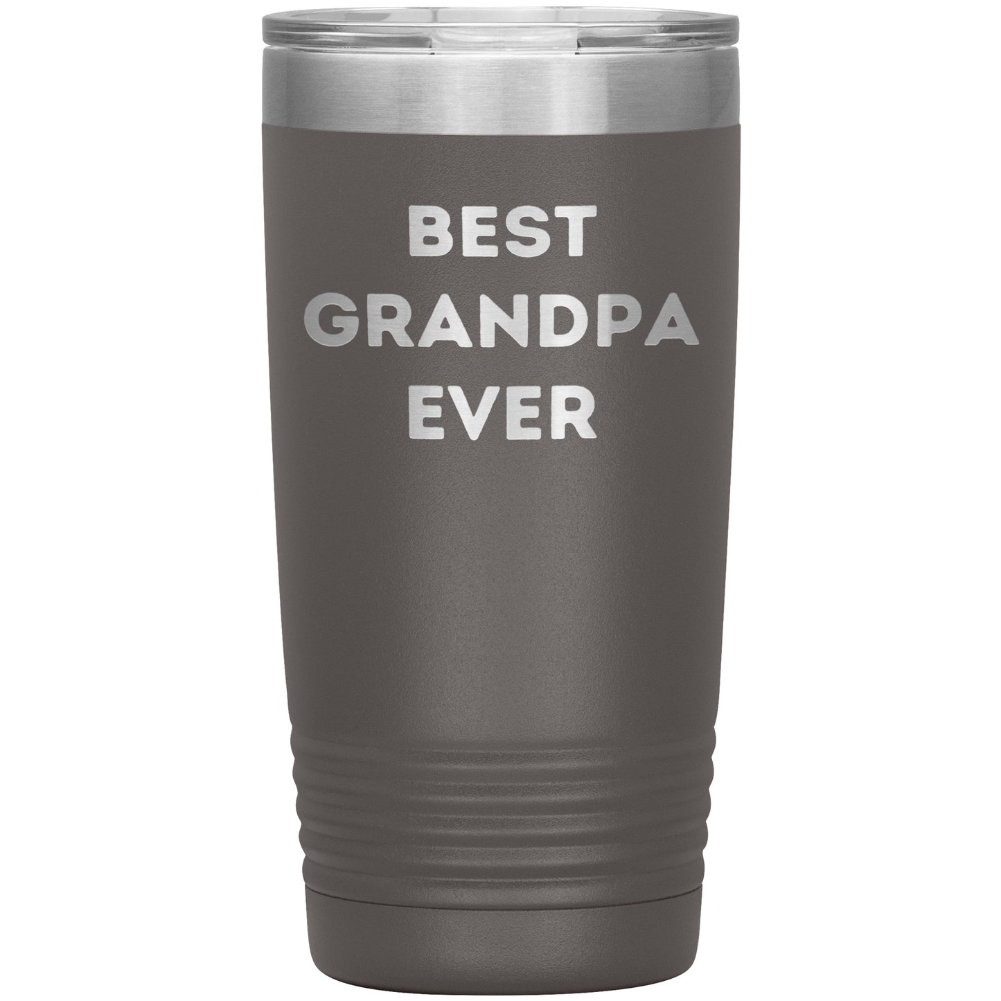 Grandpa Gifts from Best Grandpa Ever Funny Christmas Tumbler for Quote 'Best Grandpa Ever' on Stainless Steel Powder Coating - Mallard Moon Gift Shop