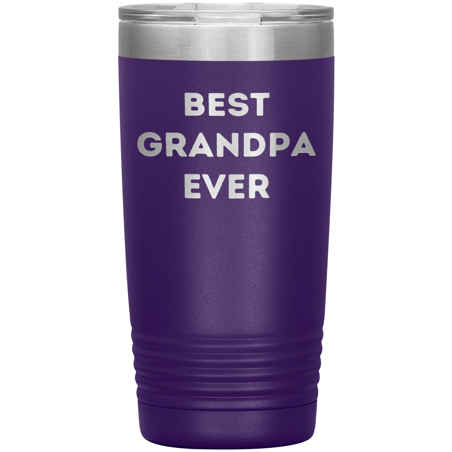 Grandpa Gifts from Best Grandpa Ever Funny Christmas Tumbler for Quote 'Best Grandpa Ever' on Stainless Steel Powder Coating - Mallard Moon Gift Shop