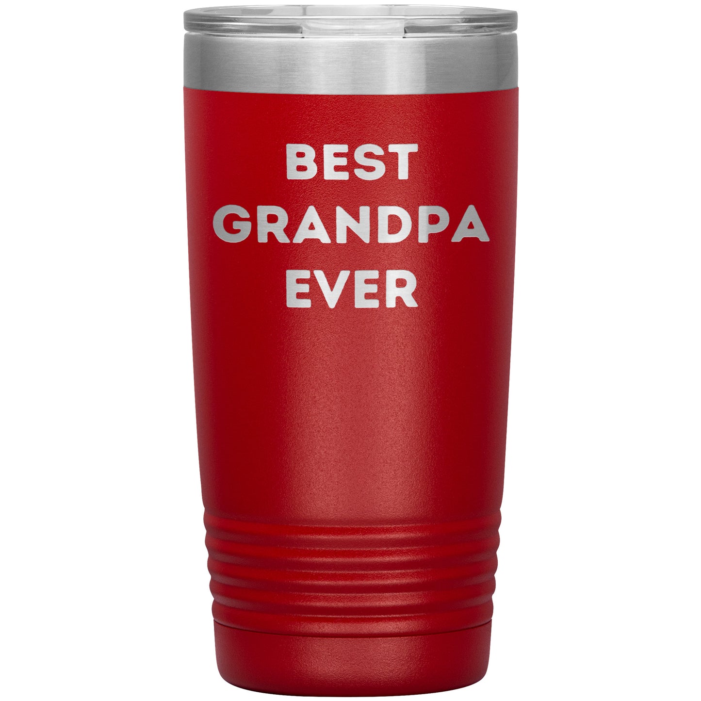 Grandpa Gifts from Best Grandpa Ever Funny Christmas Tumbler for Quote 'Best Grandpa Ever' on Stainless Steel Powder Coating - Mallard Moon Gift Shop