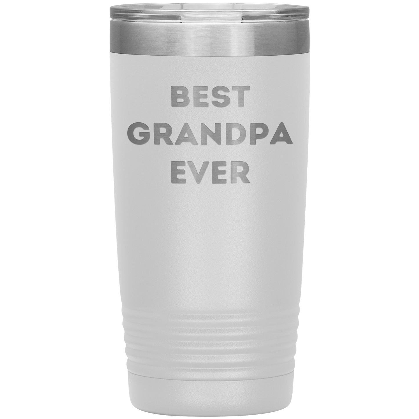 Grandpa Gifts from Best Grandpa Ever Funny Christmas Tumbler for Quote 'Best Grandpa Ever' on Stainless Steel Powder Coating - Mallard Moon Gift Shop