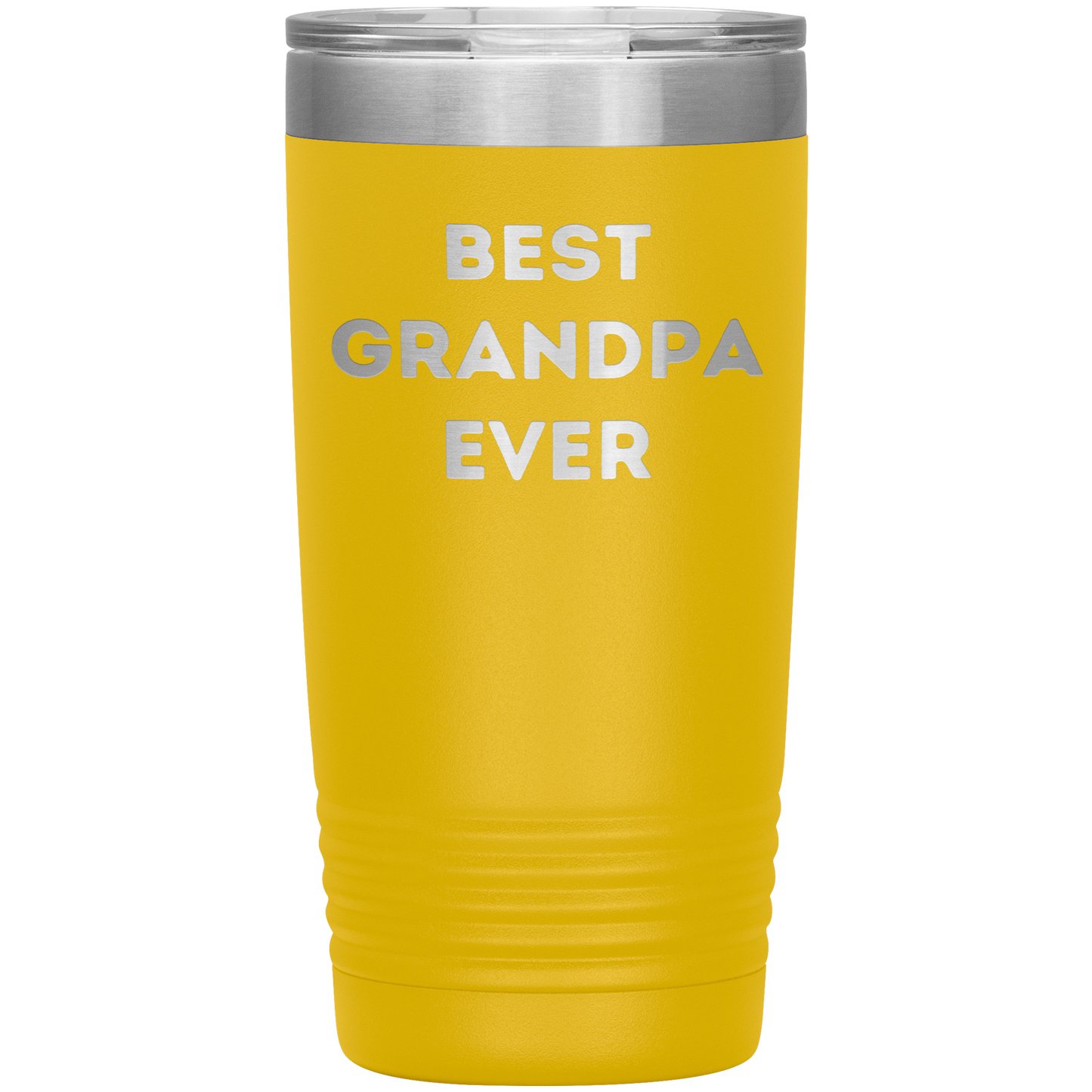 Grandpa Gifts from Best Grandpa Ever Funny Christmas Tumbler for Quote 'Best Grandpa Ever' on Stainless Steel Powder Coating - Mallard Moon Gift Shop