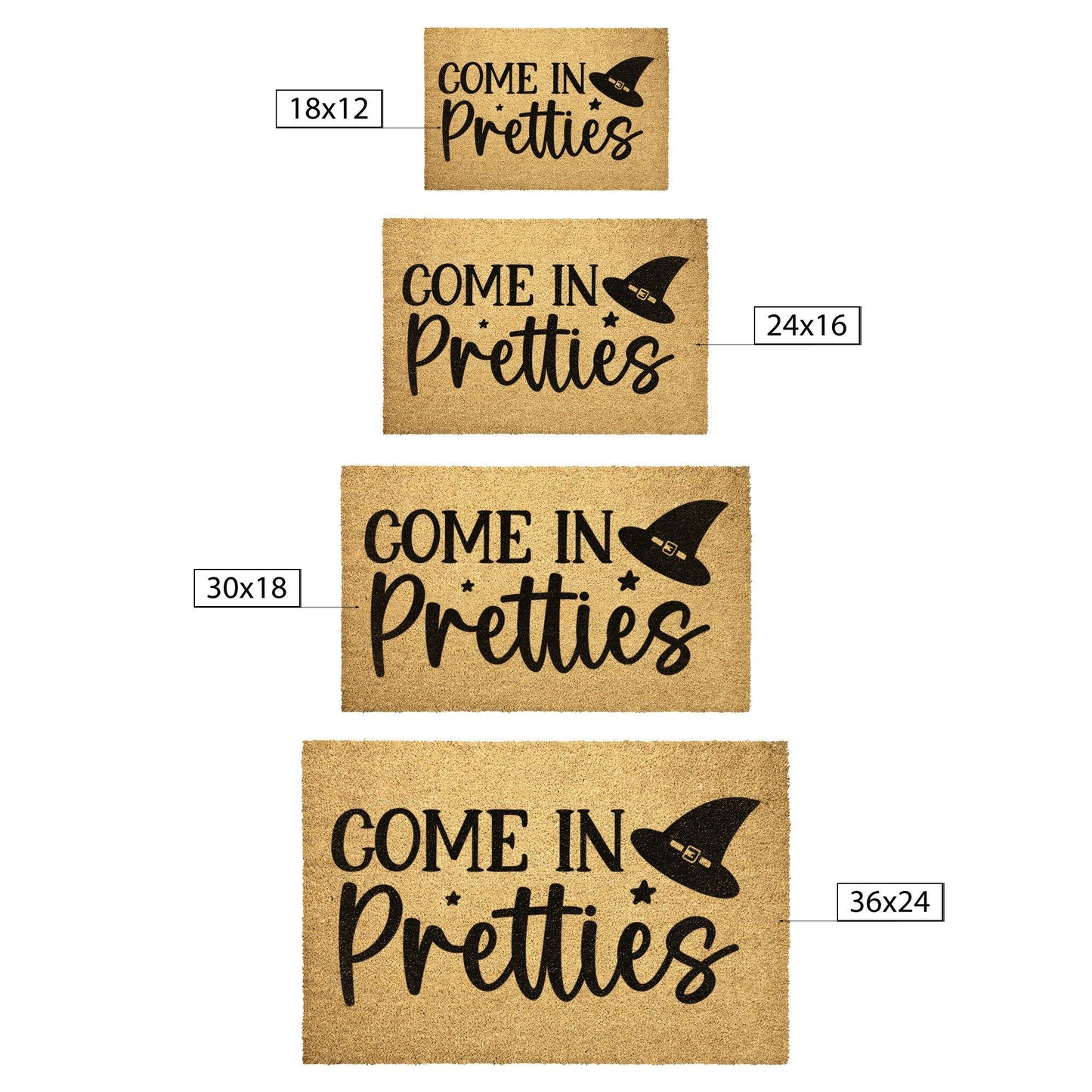 Halloween Decor - Come in Pretties - Doormat - Mallard Moon Gift Shop