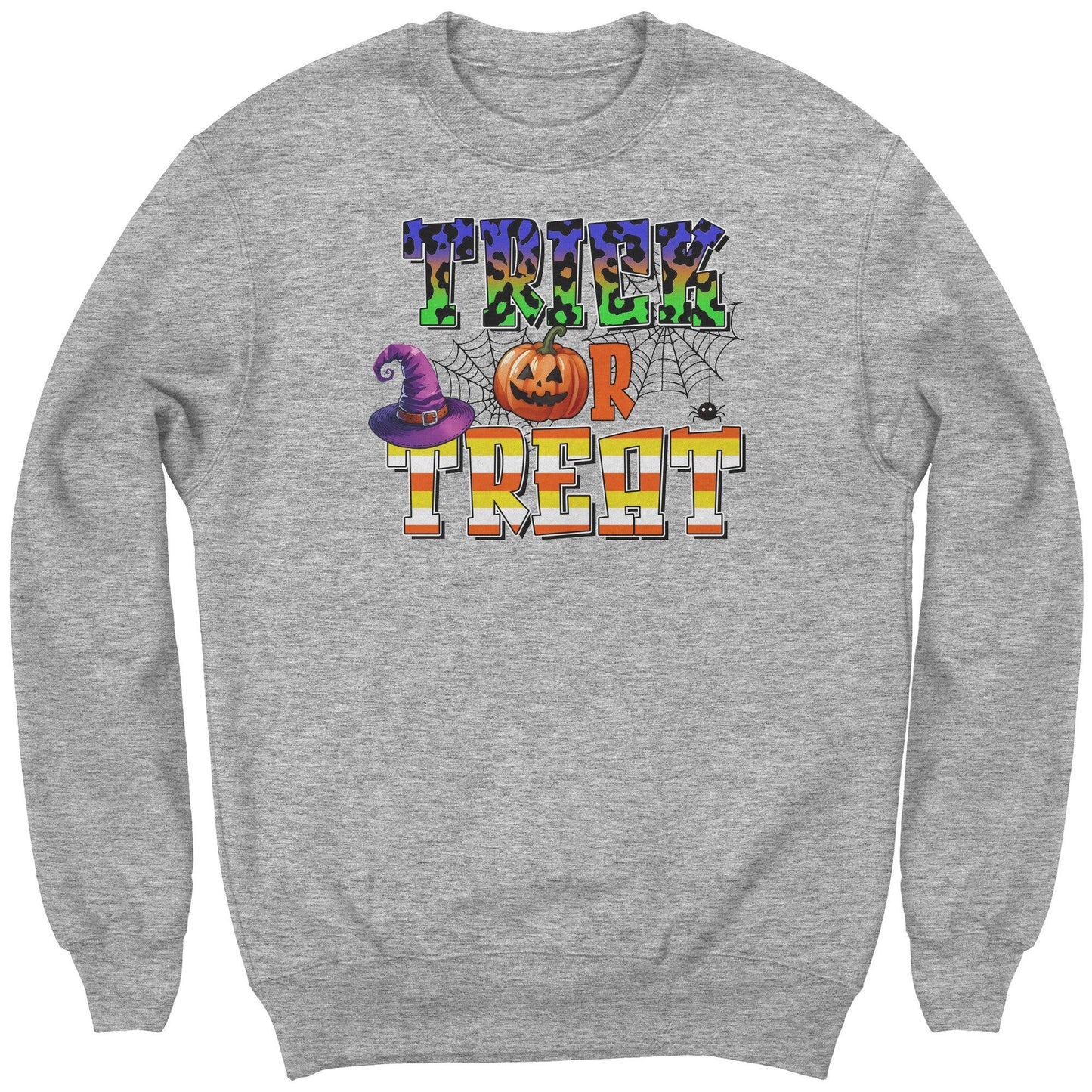 Halloween Trick or Treat Youth Crewneck Sweatshirt - Mallard Moon Gift Shop