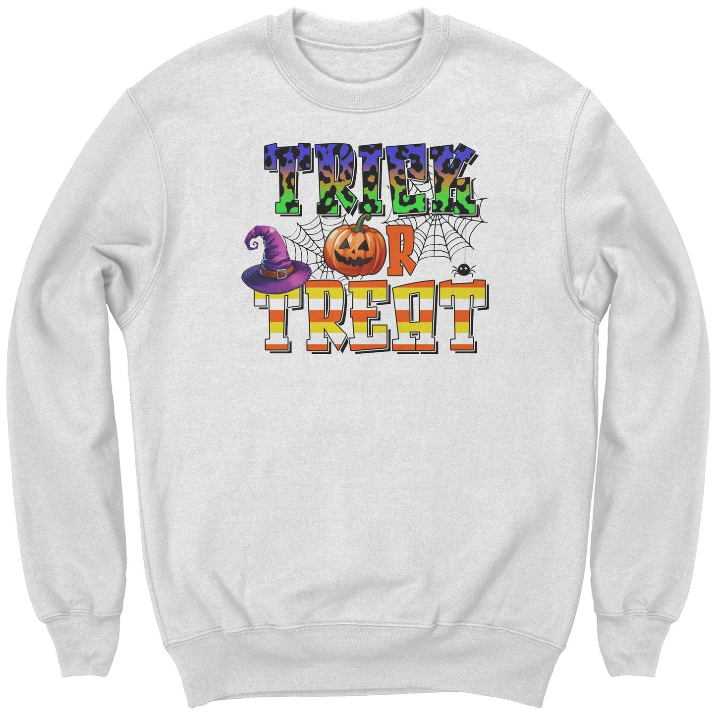 Halloween Trick or Treat Youth Crewneck Sweatshirt - Mallard Moon Gift Shop
