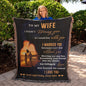Romantic Gift for Wife - I Can't Live without You Custom Heirloom Woven Blanket - Mallard Moon Gift Shop