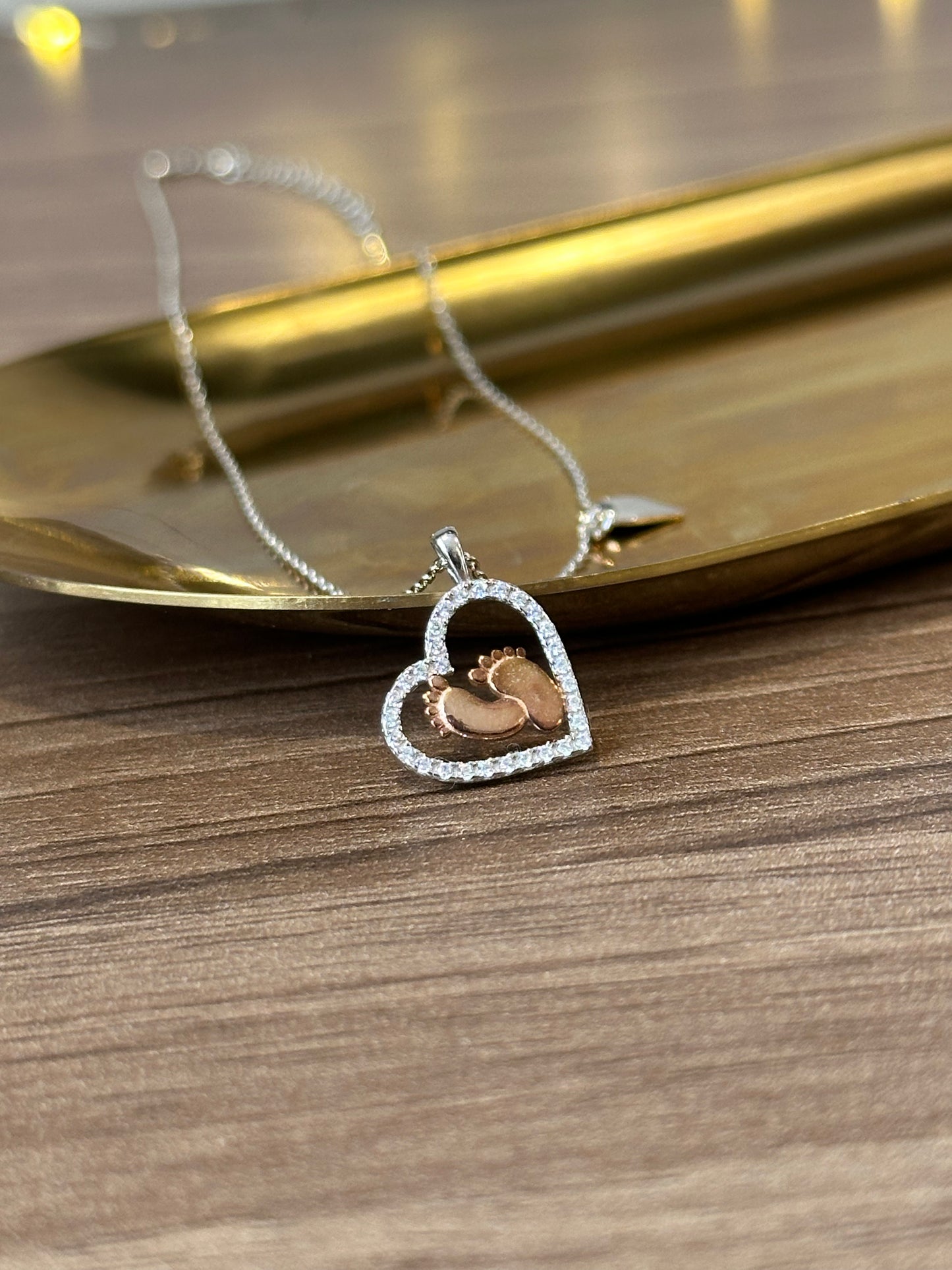 To My Amazing Mama I Believe in Love at First Sight Baby Feet Pendant Necklace - Mallard Moon Gift Shop