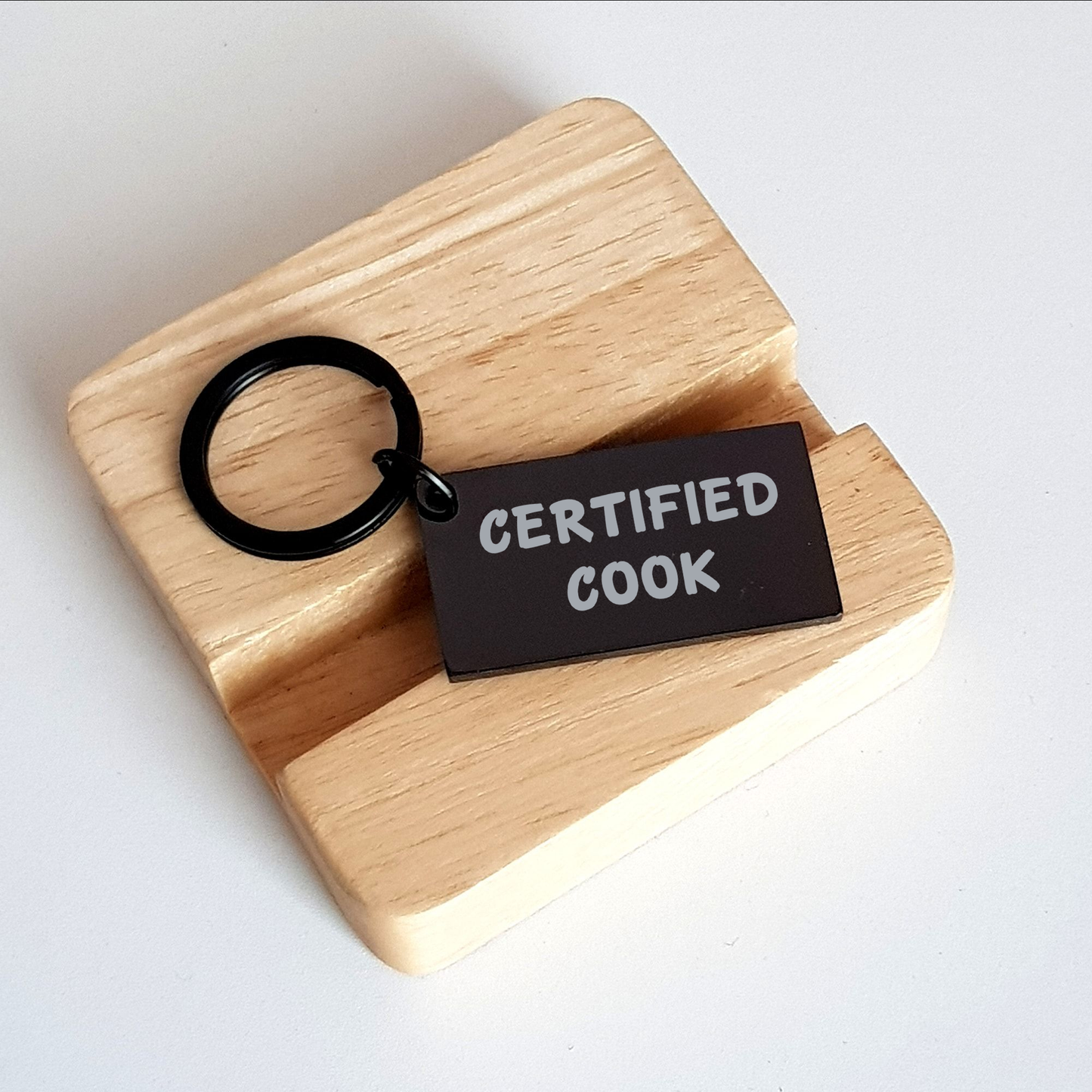 Funny Cook Gifts from Men for Certified Cooks - Unique Keychain for Father's Day - Image 2