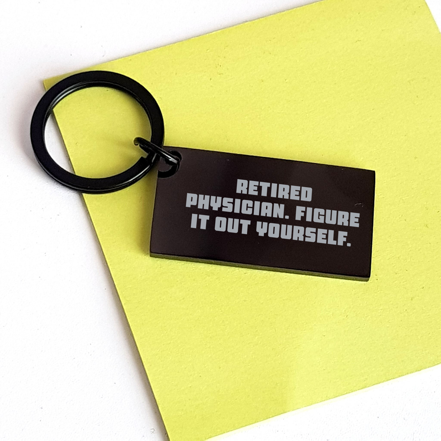 Physician Keychain Funny Quote Gifts from Friends to Men Graduation - Image 3