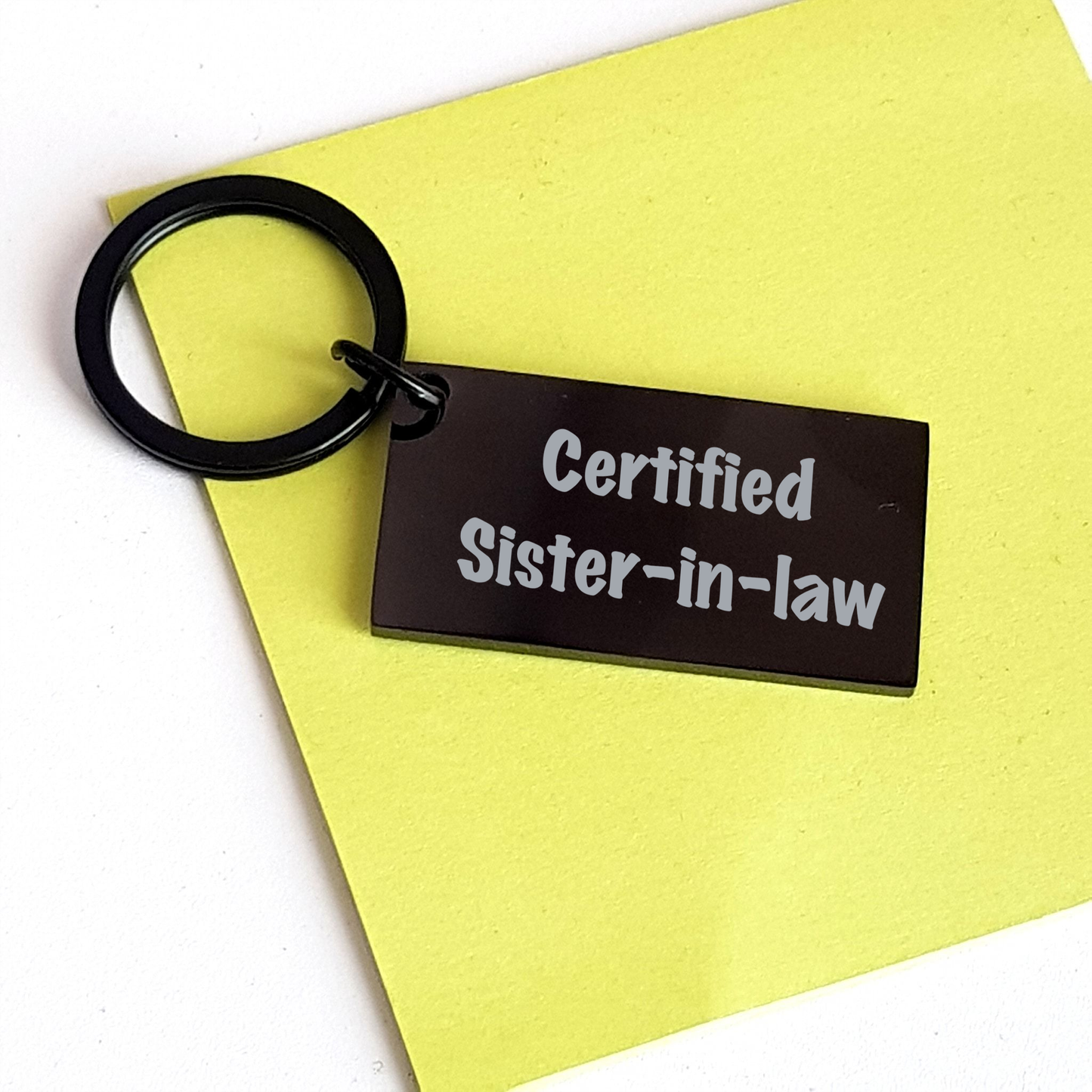 Funny Sister-in-law Gifts from Men, Unique Keychain for Sister-in-law, Father's Day Unique Gifts for Sister-in-law - Image 3