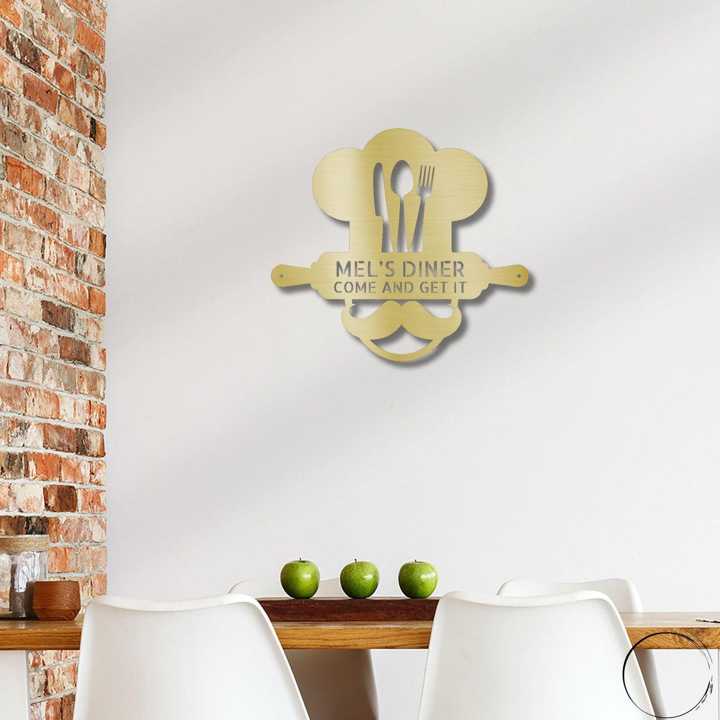 Personalized Diner Metal Wall Art: Where Every Meal is Your Signature Dish - Mallard Moon Gift Shop