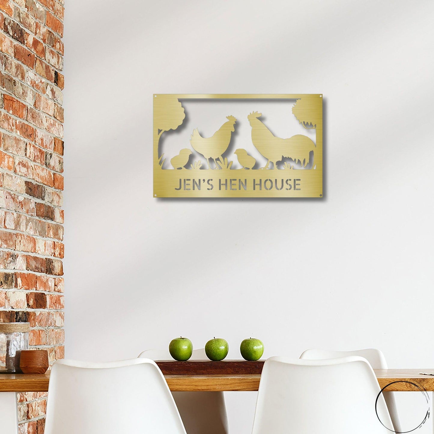 Personalized Hen House Metal Wall Art: Celebrate Your Coop with Style - Mallard Moon Gift Shop