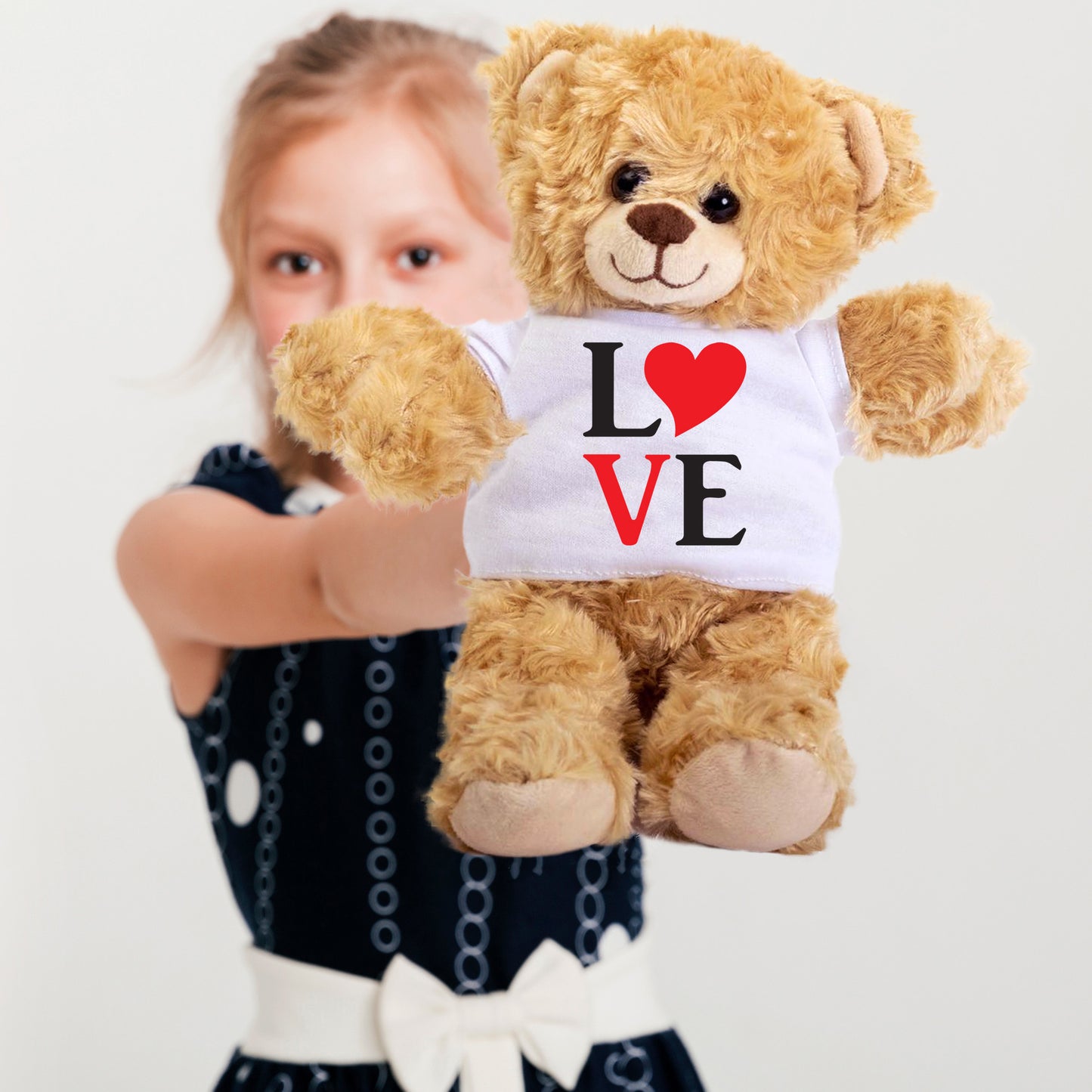 Spread Some Love - Adorable Plush Lamb, Panda, or Teddy Bear with Tee Shirt - Mallard Moon Gift Shop