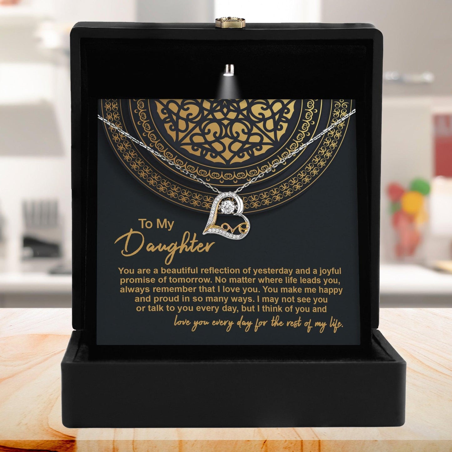 Daughter Birthday, Christmas, Graduation Gift - Beautiful Reflection - Love Dancing Necklace - Mallard Moon Gift Shop