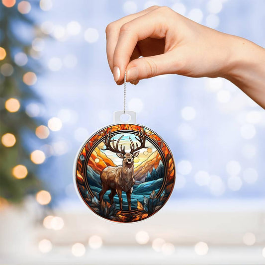 Majestic Deer Acrylic Keepsake Ornament