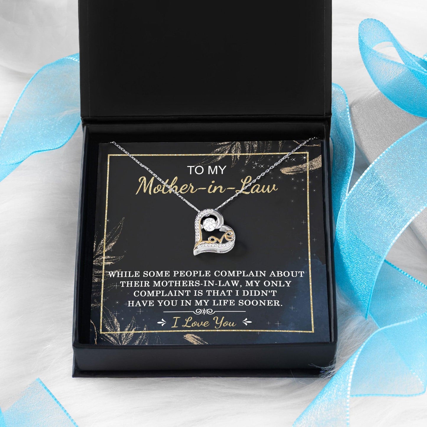 Gift for Mother-in-Law I Wish You Were In My Life Sooner Dancing Heart Pendant Necklace - Mallard Moon Gift Shop