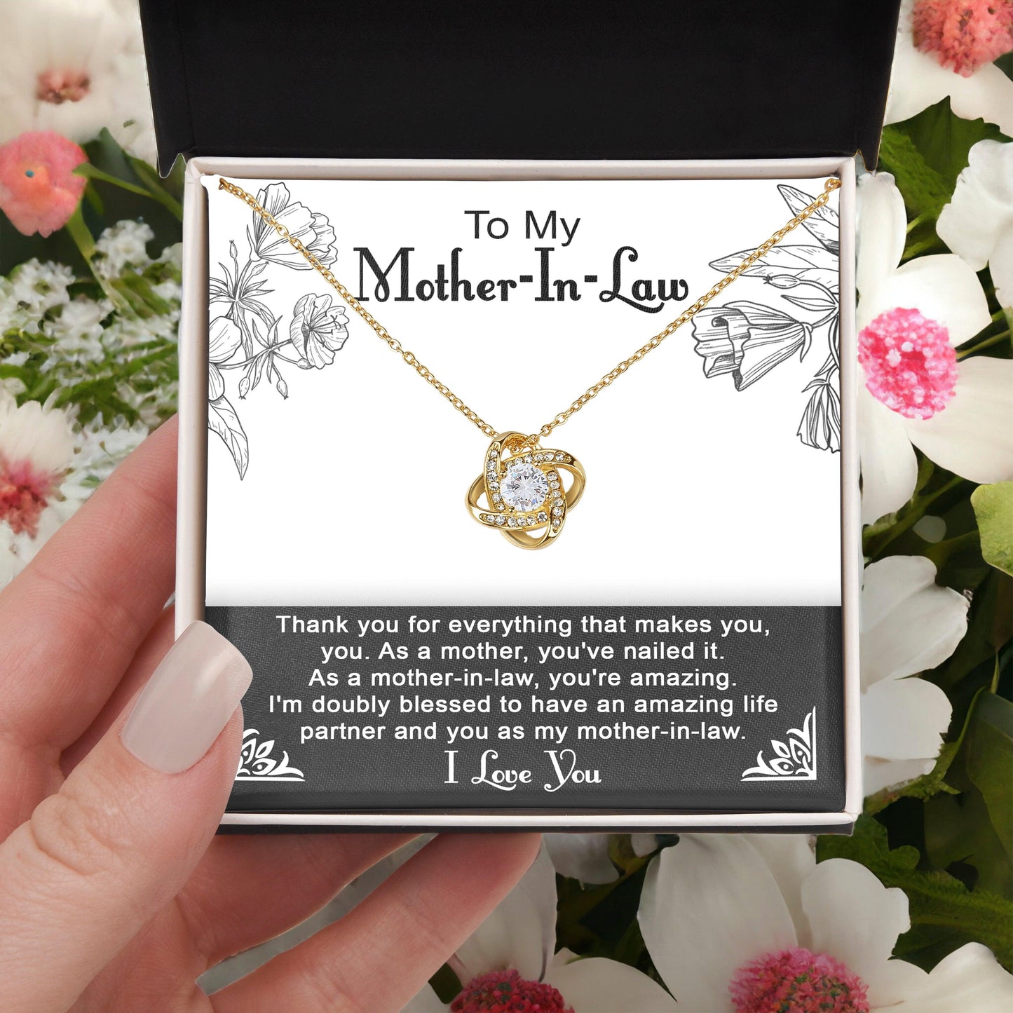 To My Mother-in-Law You Nailed It as a Mother Pendant Necklace - Mallard Moon Gift Shop