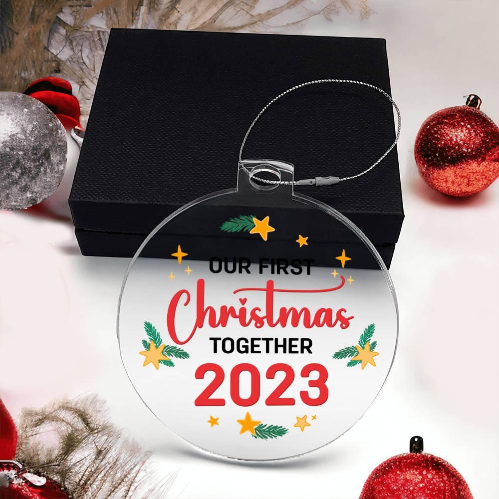 Our First Christmas Together 2023 Acrylic Keepsake Ornament
