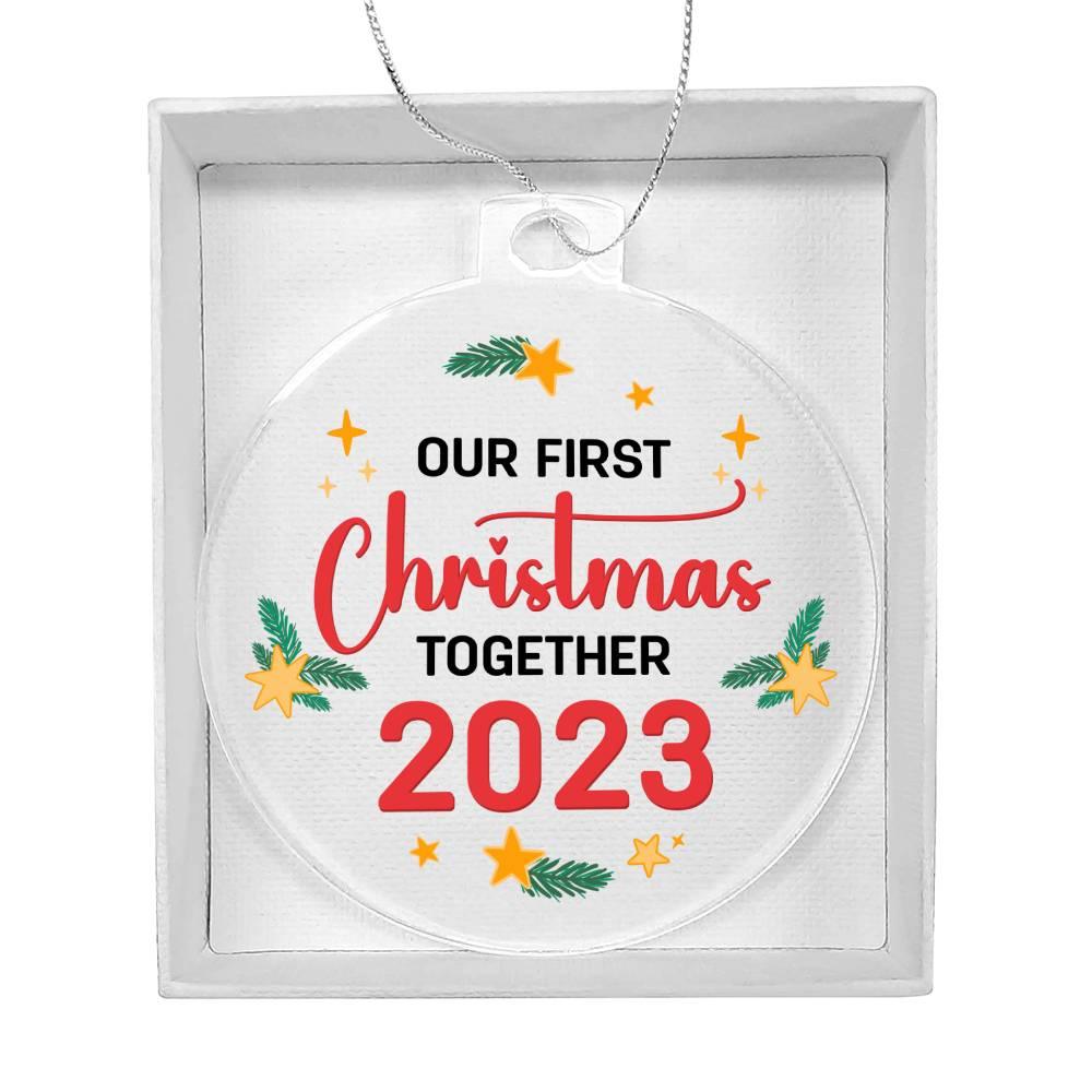Our First Christmas Together 2023 Acrylic Keepsake Ornament