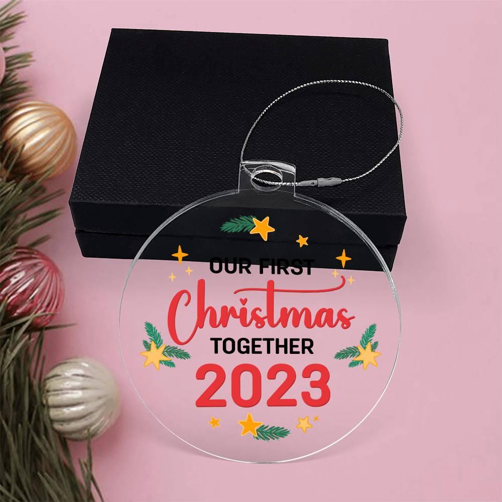 Our First Christmas Together 2023 Acrylic Keepsake Ornament