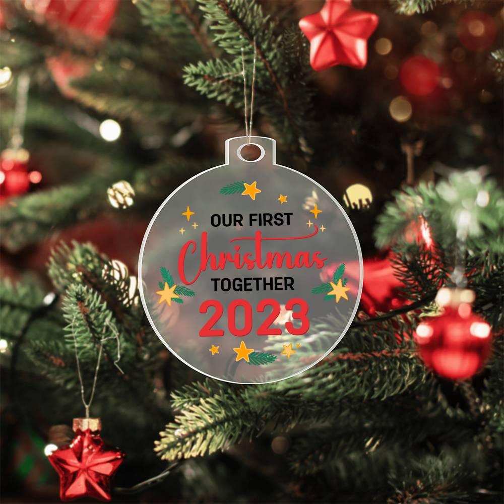 Our First Christmas Together 2023 Acrylic Keepsake Ornament
