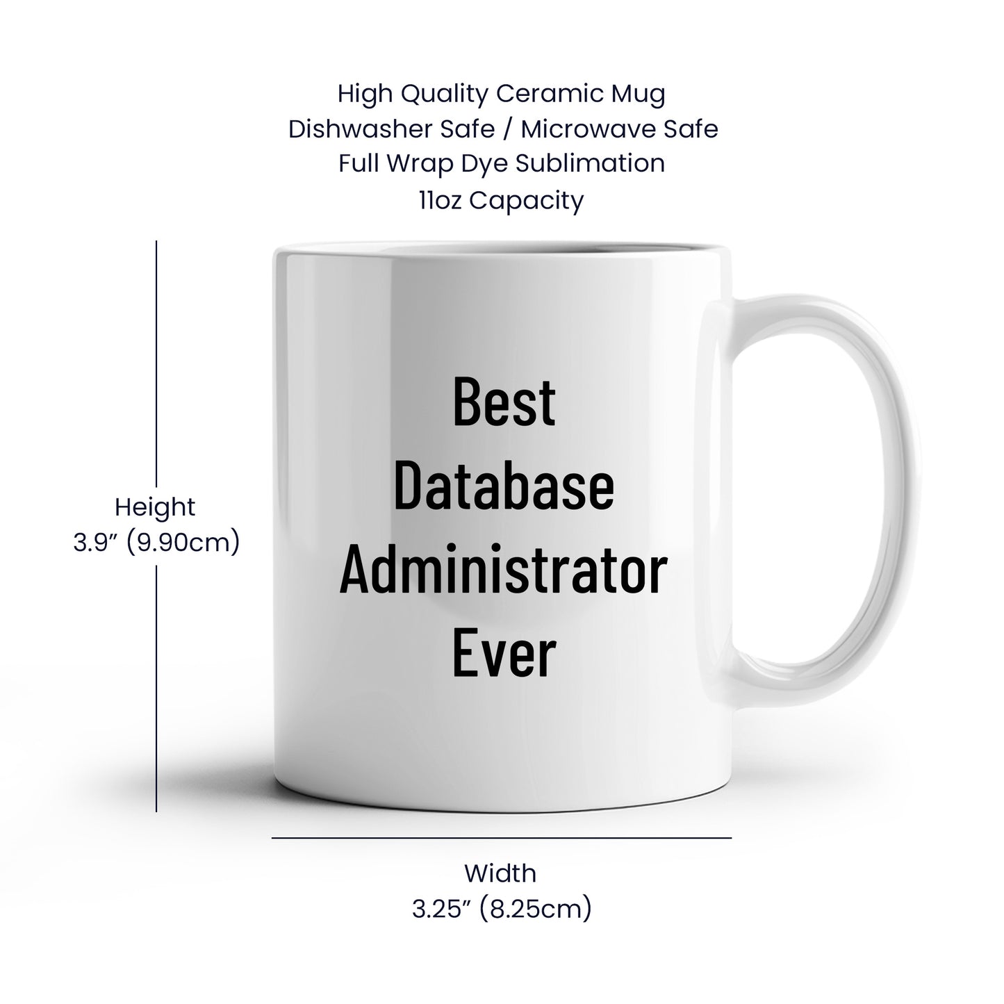Funny Database Administrator Gifts for Men, Women, Friends, Coworkers - Best White Coffee Mug for Graduation - Mallard Moon Gift Shop