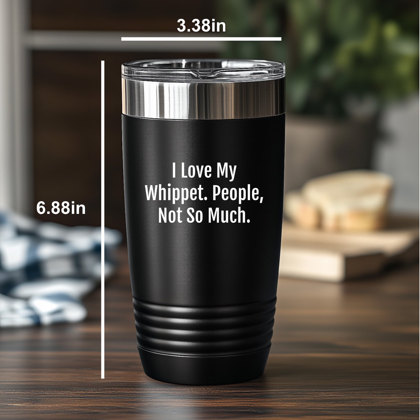 Gifts for Whippet Dog Lovers | Funny Whippet Dog Gifts | I Love My Whippet. People, Not So Much. | Mother's Day Unique Gifts | 20/30oz Insulated Tumbler