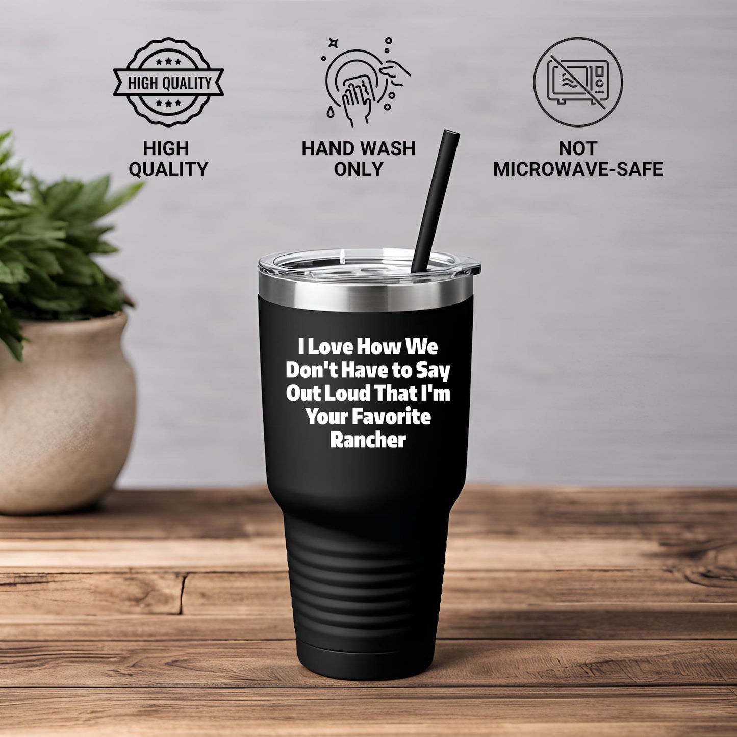 Rancher Gifts Funny Quote Tumbler for Favorite Rancher - Gifts from Men to Rancher, Unique Graduation Gifts for Him - Mallard Moon Gift Shop