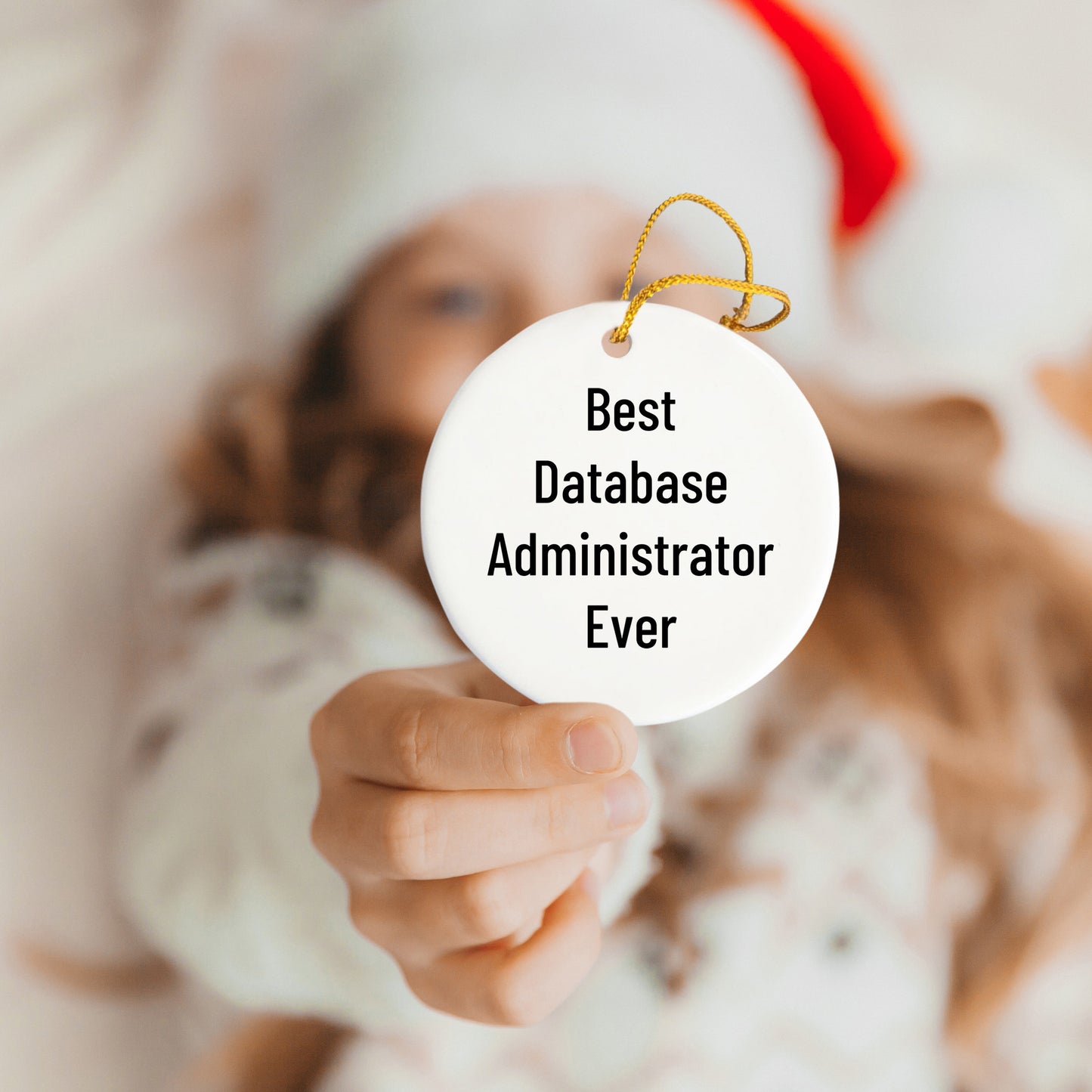 Database Administrator Gifts, Funny Quote Circle Ornament, Gifts from Friends for Database Administrator, Unique Christmas Unique Gifts for Men