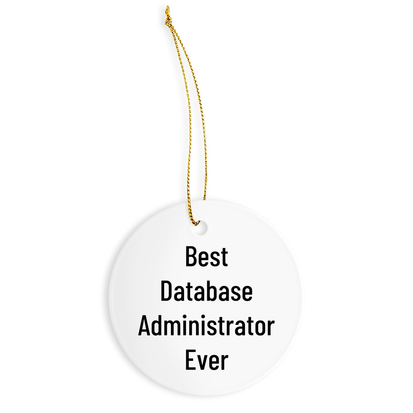 Database Administrator Gifts, Funny Quote Circle Ornament, Gifts from Friends for Database Administrator, Unique Christmas Unique Gifts for Men
