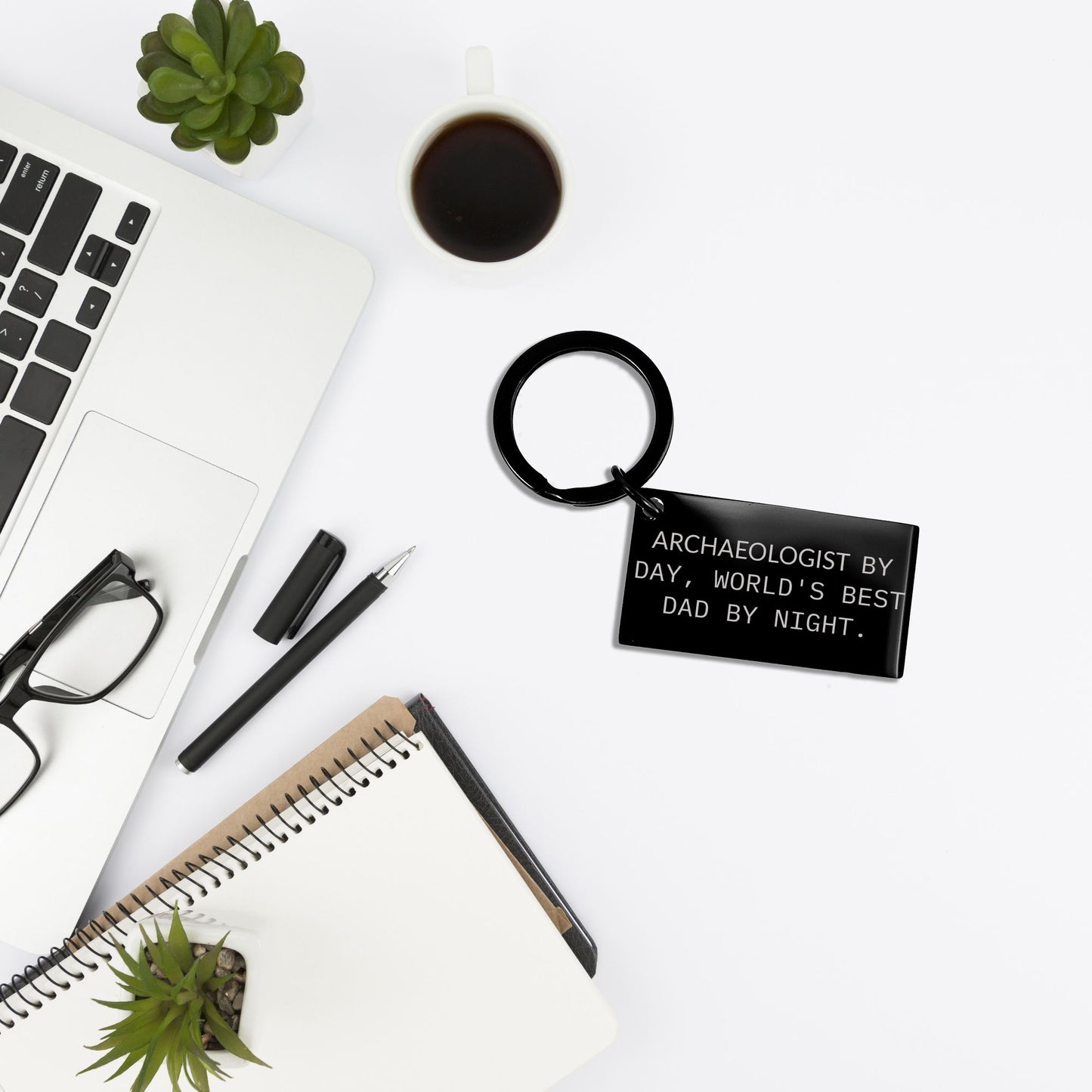 Archaeologists Gifts for Dad, Keychain for Men, Funny Quote 'Archaeologists By Day, World's Best Dad By Night.', Graduation Unique Gifts