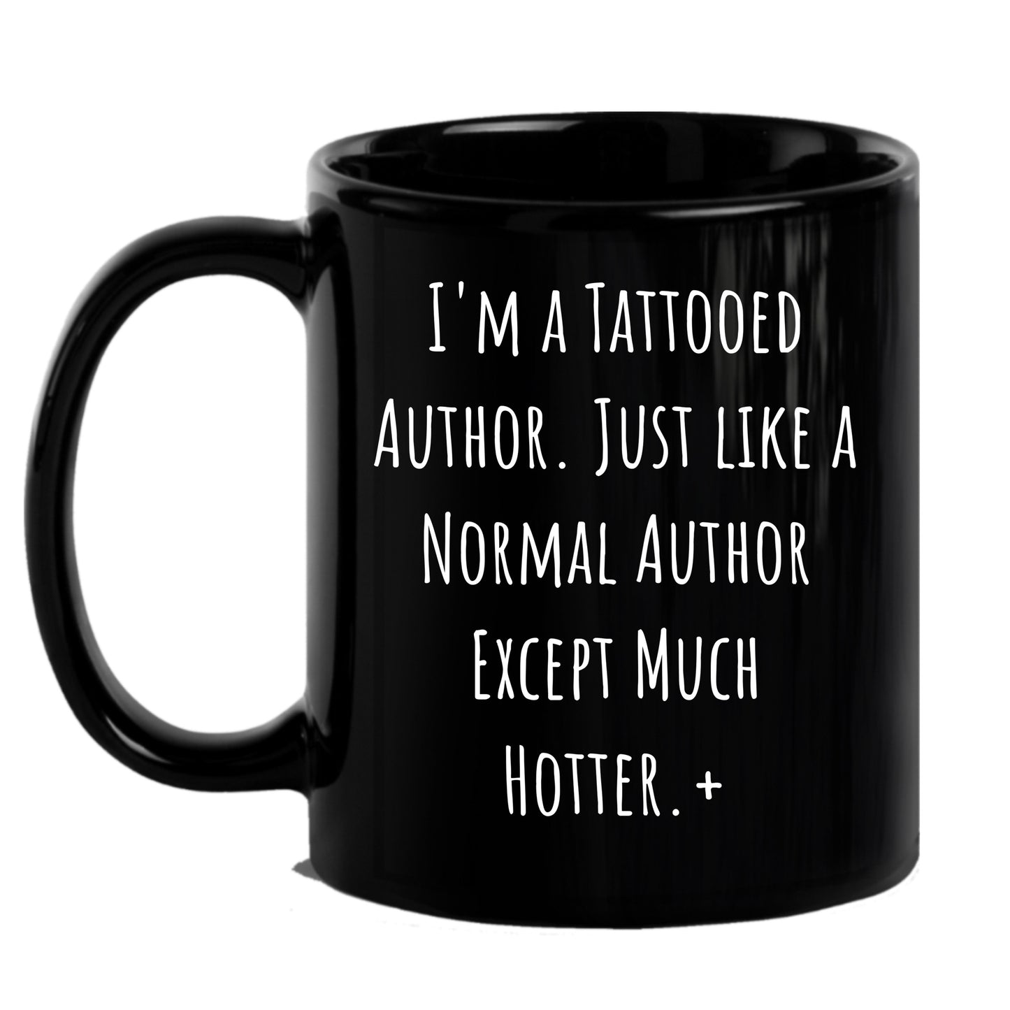 Author Funny Quote Tattooed Author Black Coffee Mug Gifts