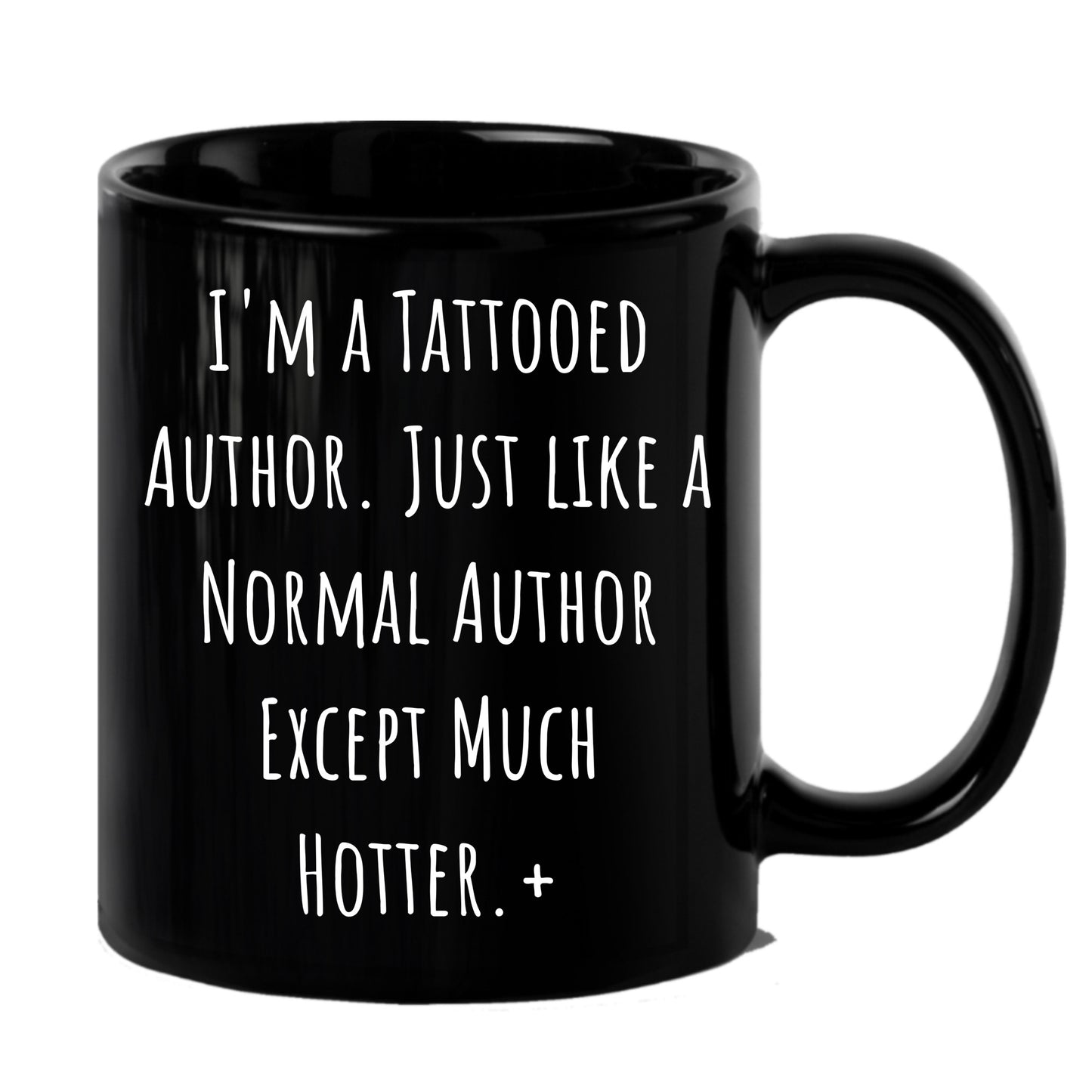 Author Funny Quote Tattooed Author Black Coffee Mug Gifts