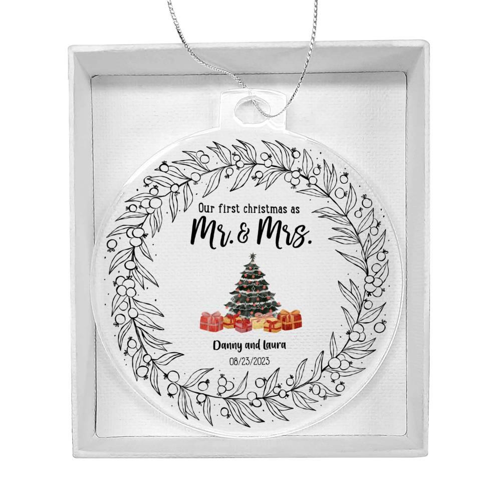 Personalized Our First Christmas Together Acrylic Keepsake Ornament
