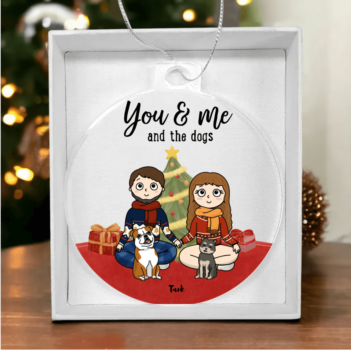 Pet Portrait Personalized Acrylic Keepsake Ornament