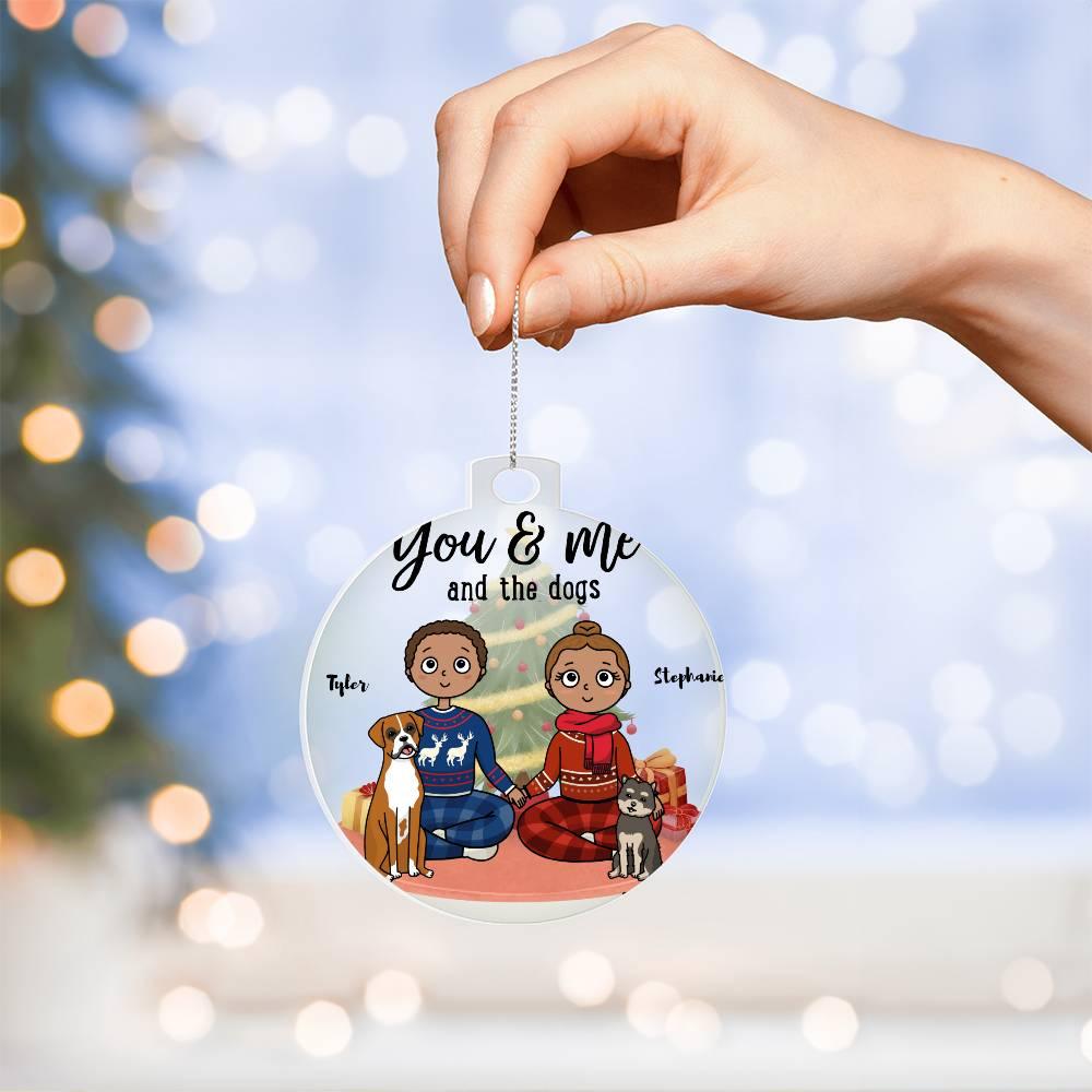 Pet Portrait Personalized Acrylic Keepsake Ornament