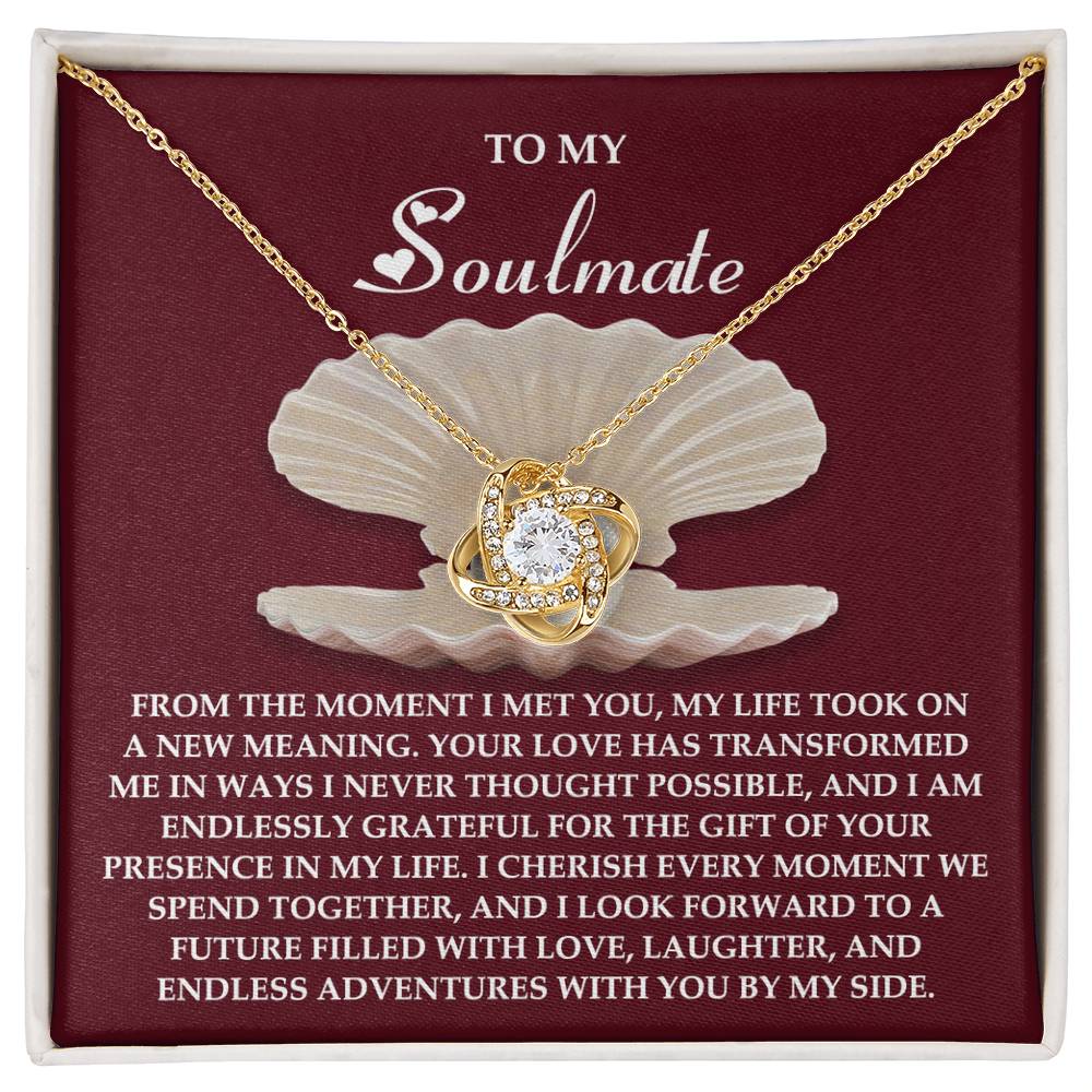 Gift for Soulmate - Every Moment - Love Knot Pendant Necklace - Mallard Moon Gift Shop