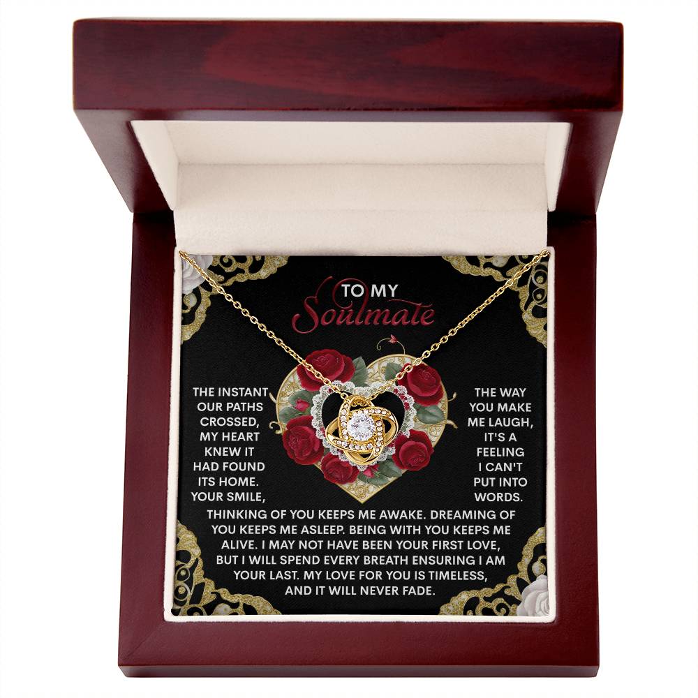 Gift for Soulmate - Never Fade - Love Knot Pendant Necklace - Mallard Moon Gift Shop