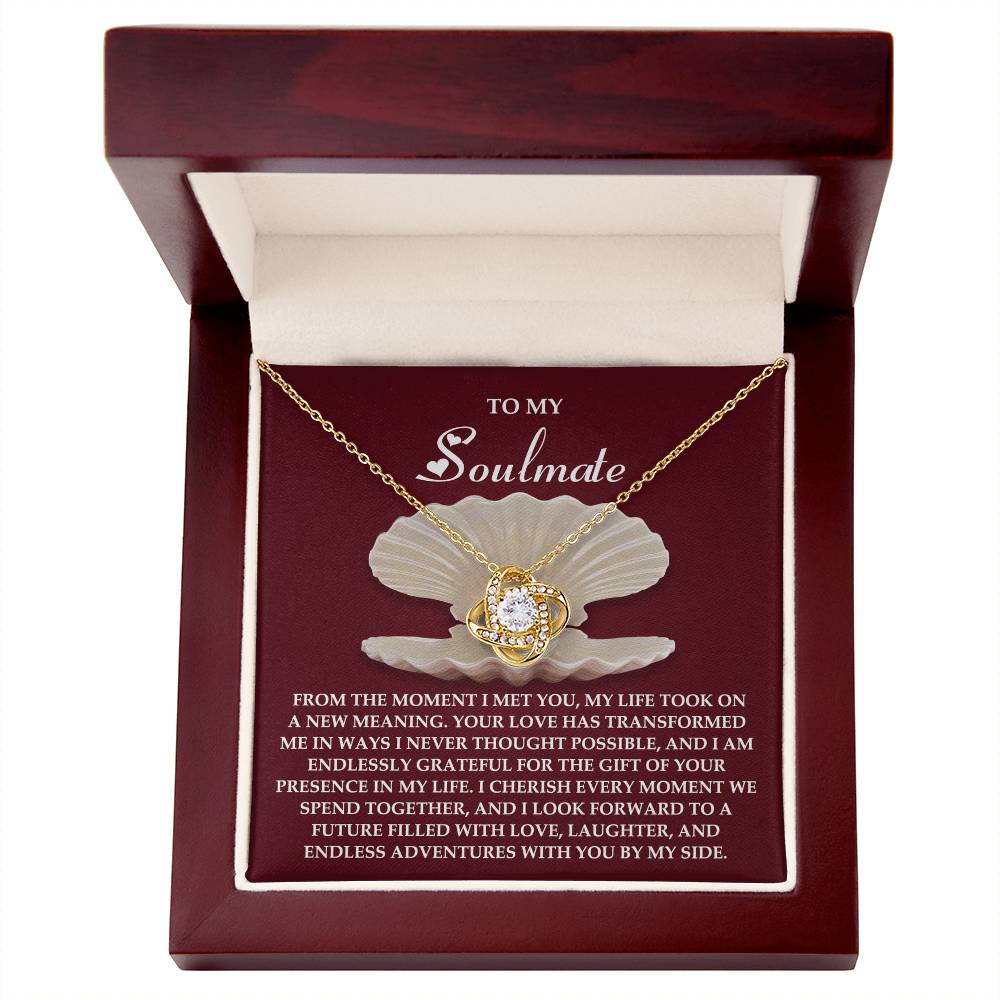 Gift for Soulmate - Every Moment - Love Knot Pendant Necklace - Mallard Moon Gift Shop